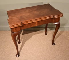 Superb Early George III Mahogany Triple Top Card Table