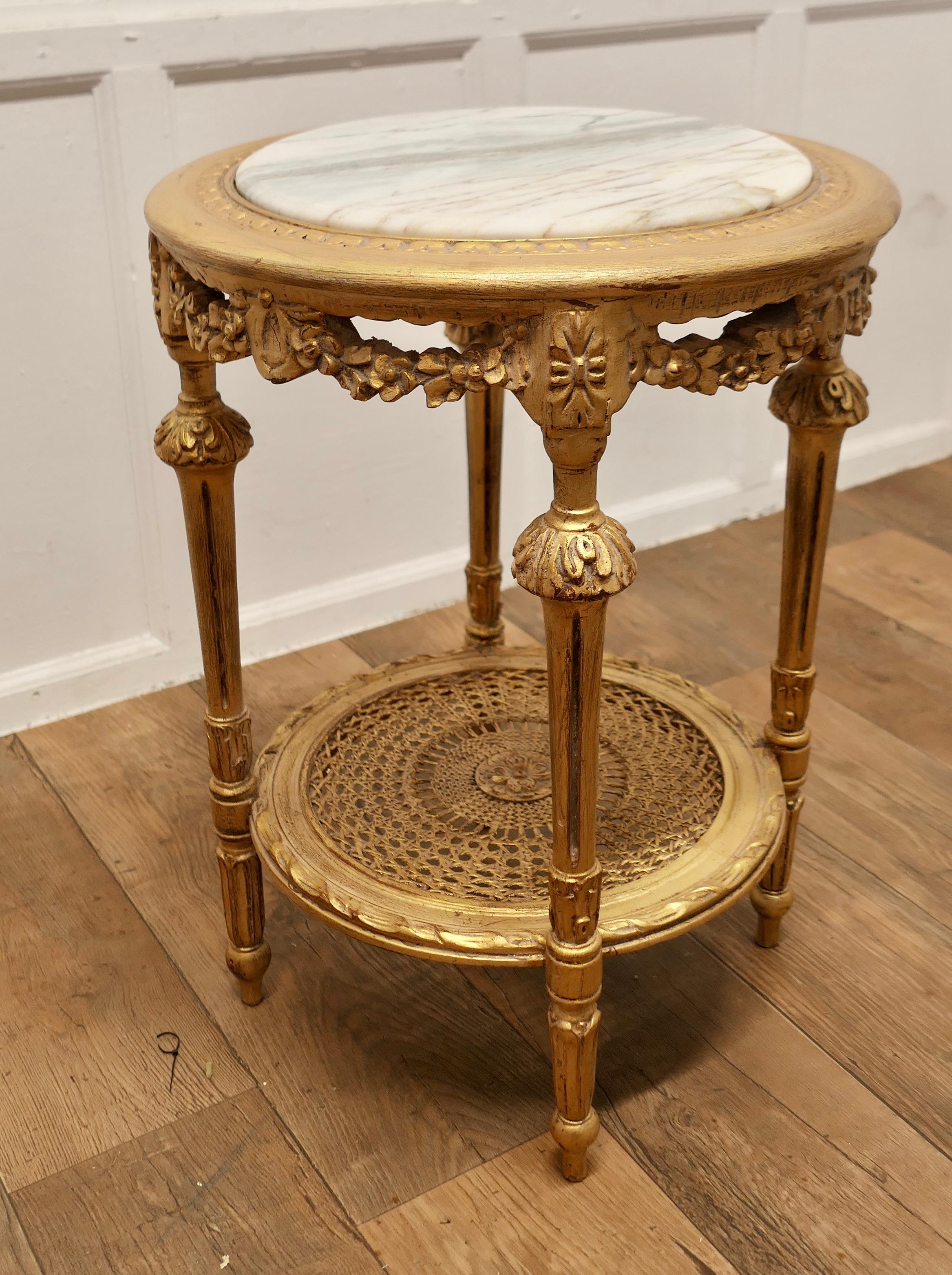A Superb French 19th Century Gilt Salon Table    For Sale 1