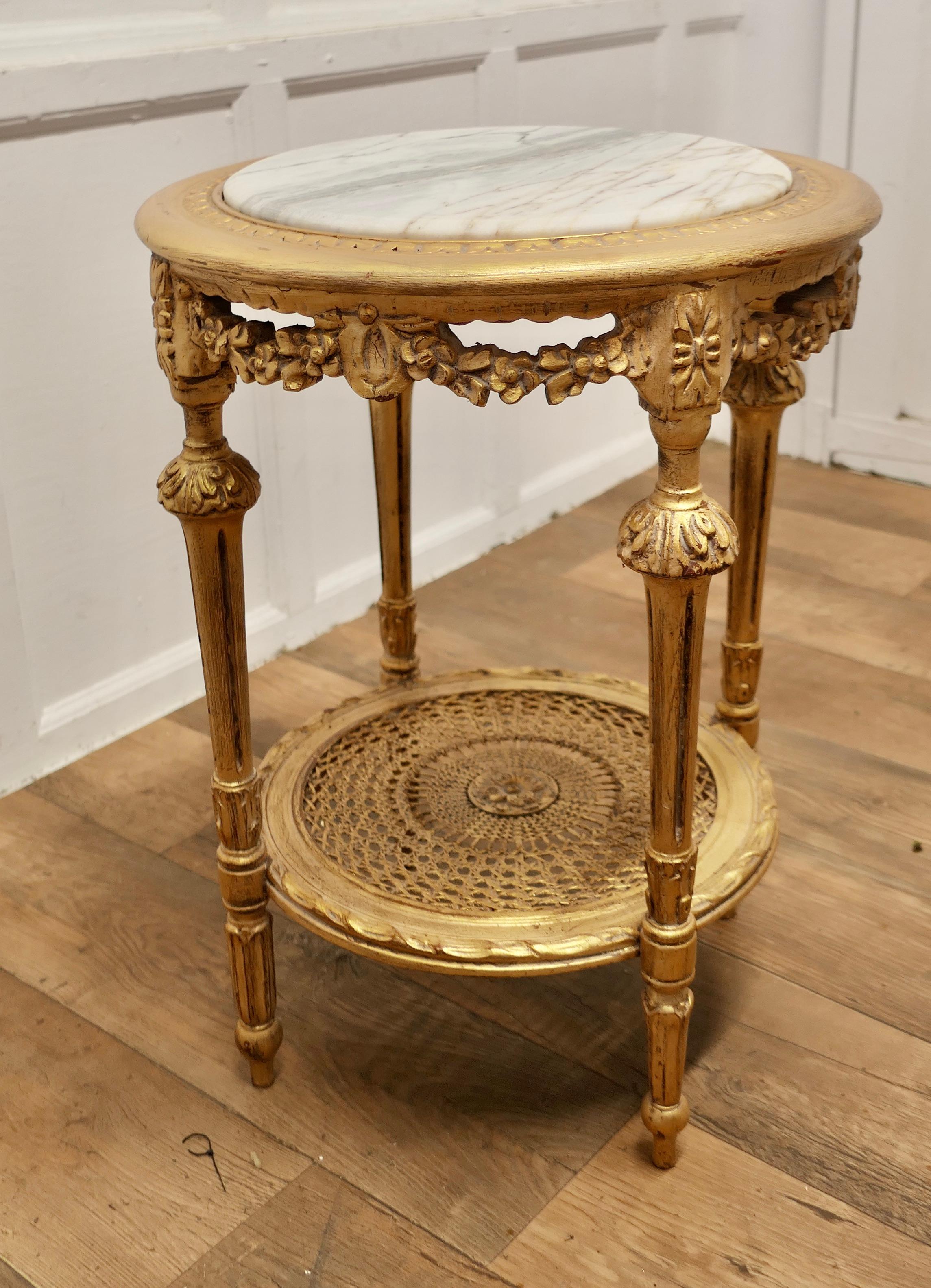 A Superb French 19th Century Gilt Salon Table    For Sale 3