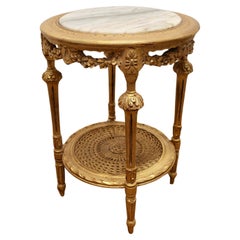 Antique A Superb French 19th Century Gilt Salon Table   