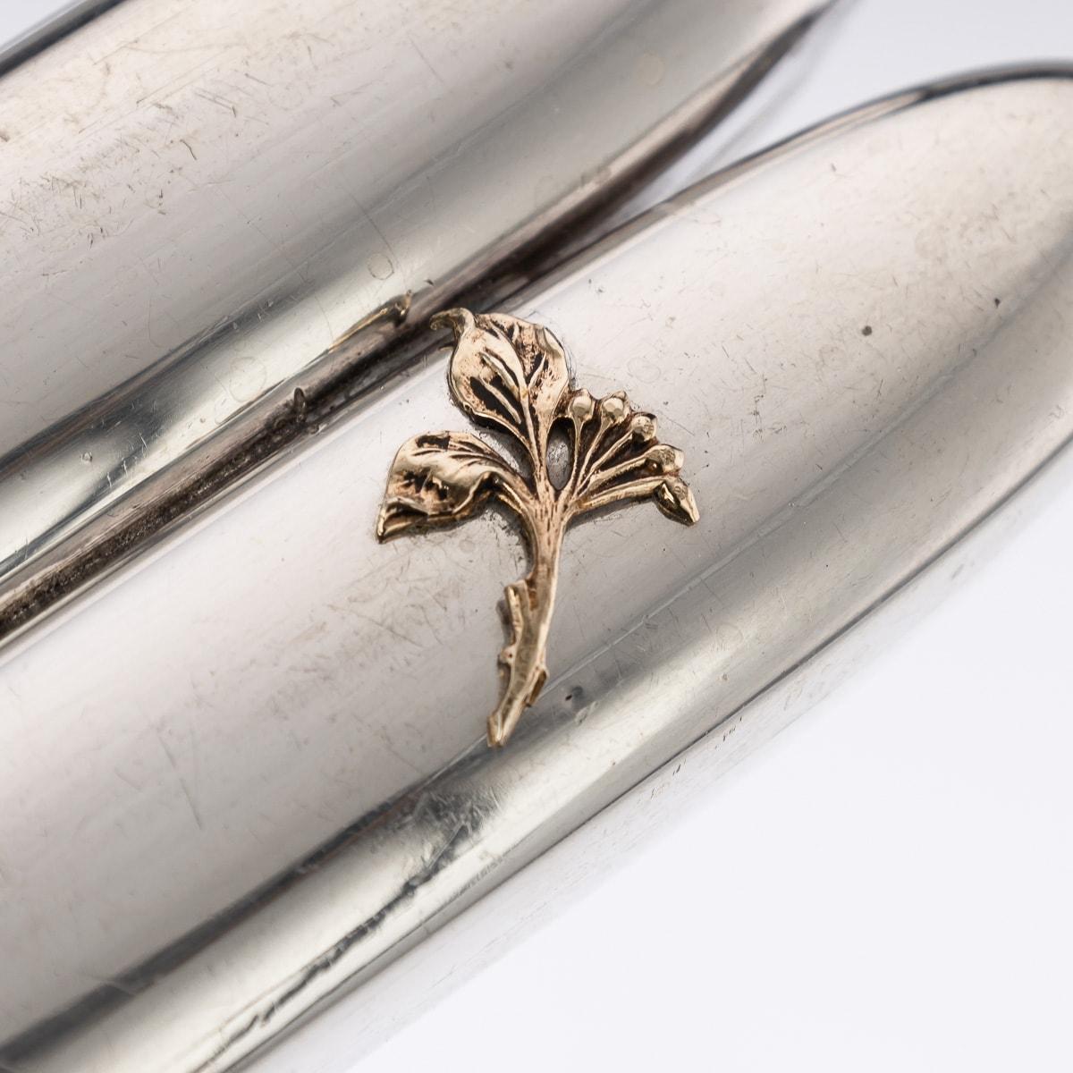 A Superb Japanese Solid Silver Twin Cigar Case, c.1930 2