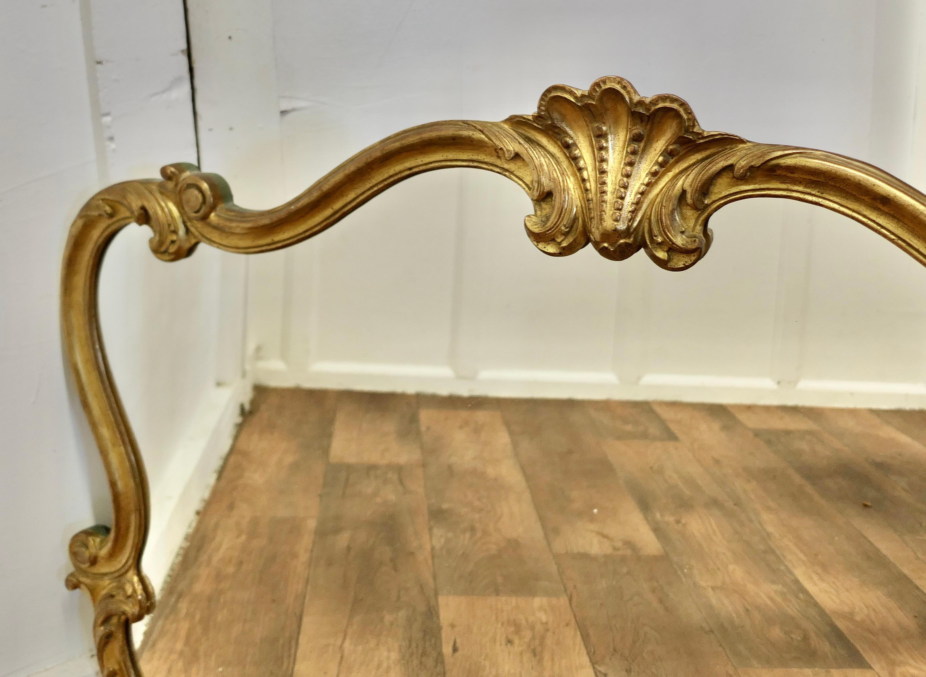 Giltwood A Superb Large French Gilt Scallop Shaped Overmantel    