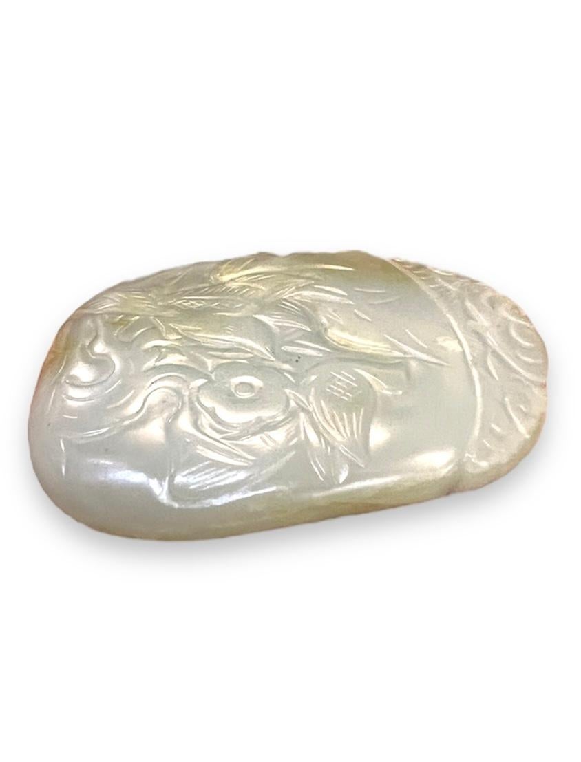 Superbe TOGGLE/PENDANT OVAL FABRIQUÉ EN BLEU JADE OVAL. 19/20e C en vente 2