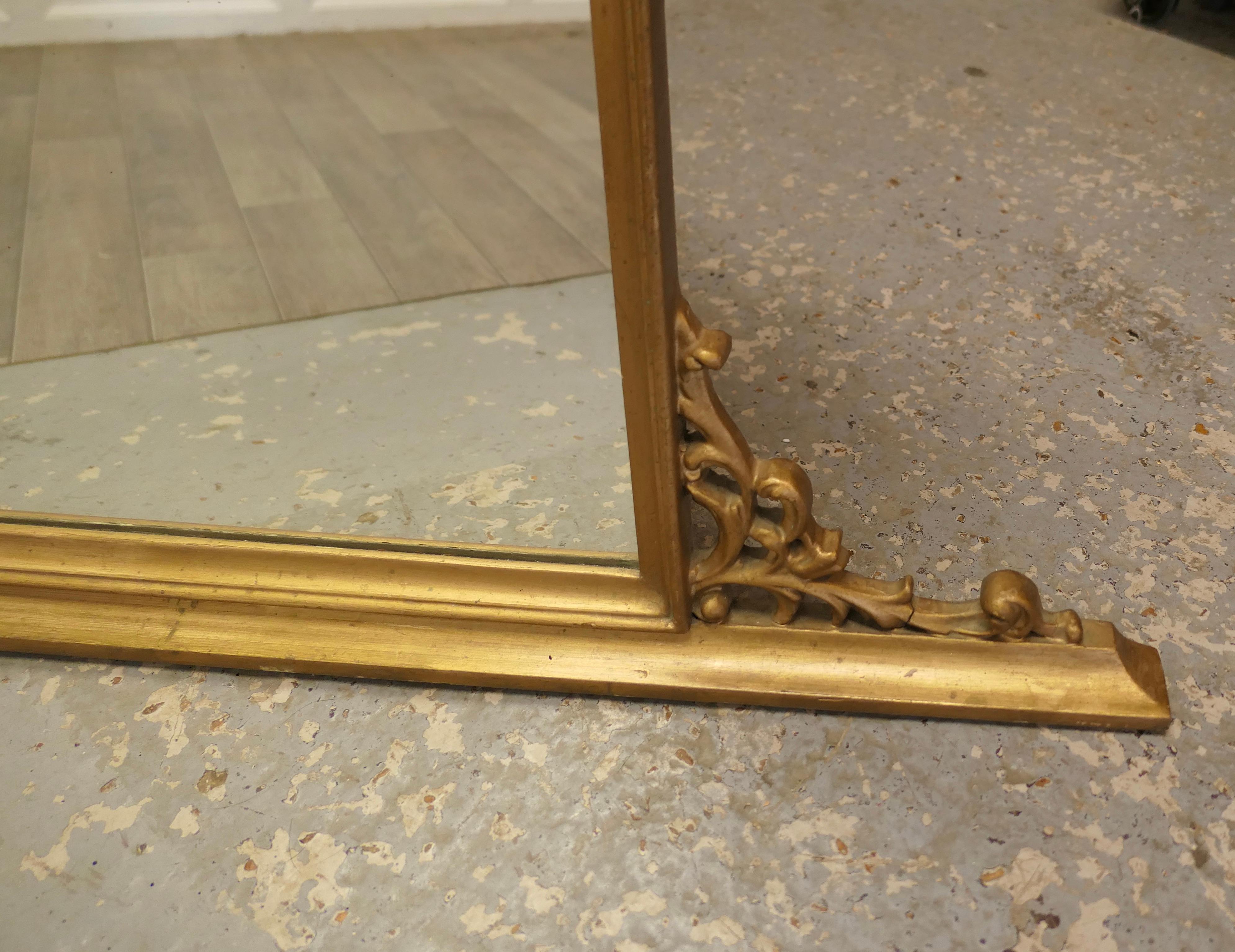 A Superb Long French Gilt Overmantel    This is a Striking piece  In Good Condition For Sale In Chillerton, Isle of Wight
