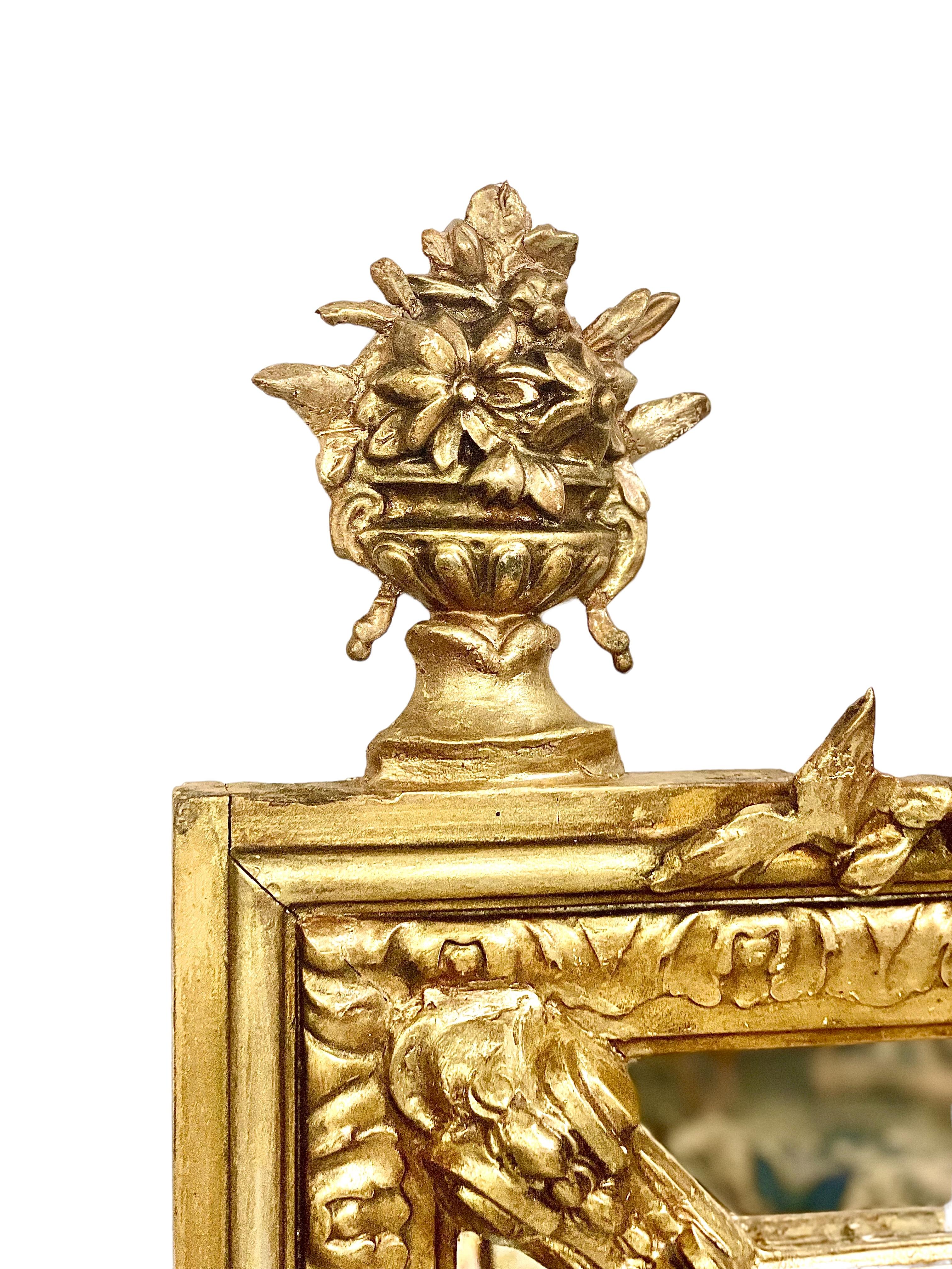 Napoleon III Period Parcloses Mirror In Good Condition For Sale In LA CIOTAT, FR