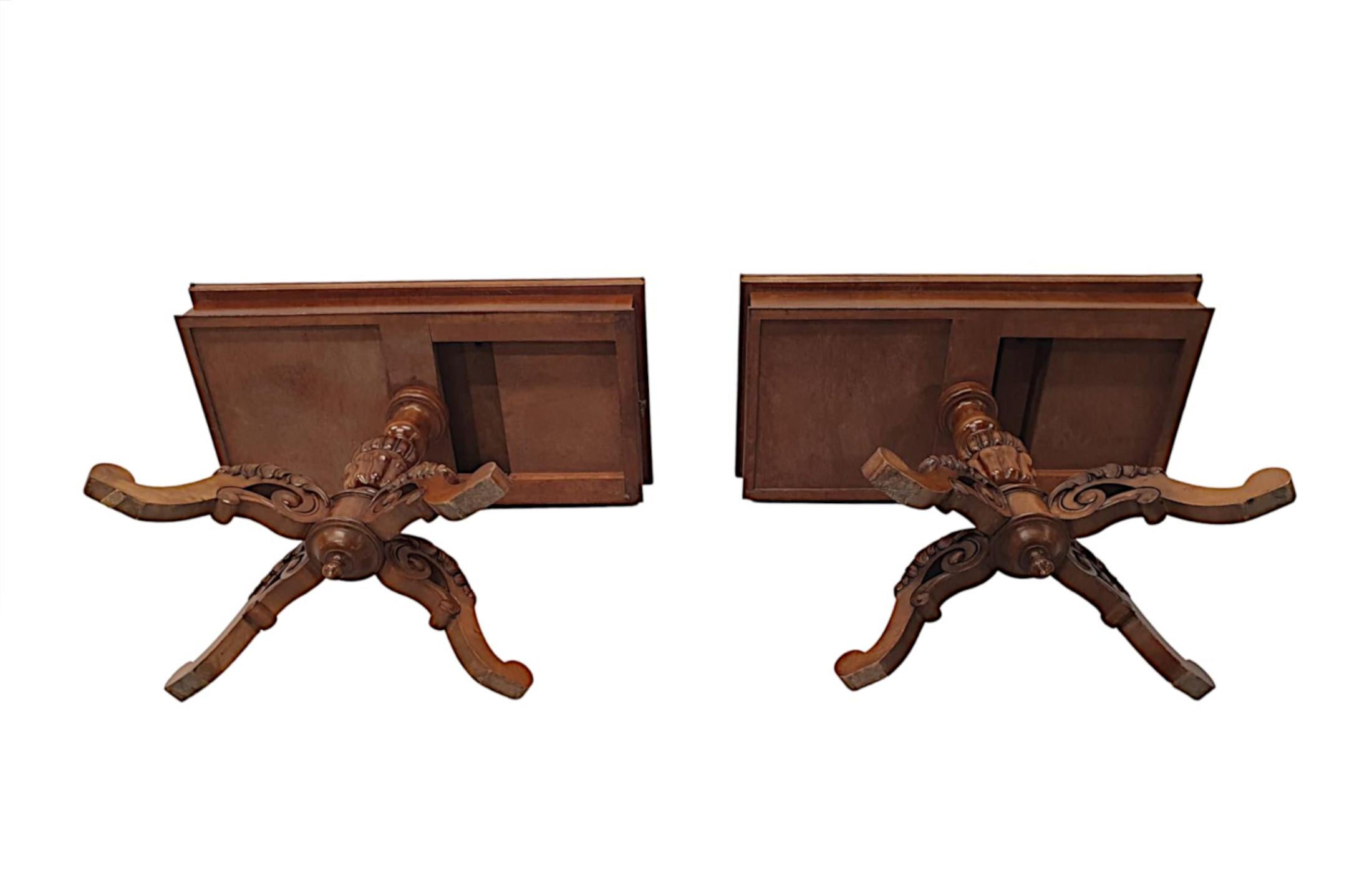 Superb Pair of Early 20th Century Turn over Leaf Card Tables For Sale 6