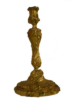 Superb Pair of Gilt Bronze Candlesticks