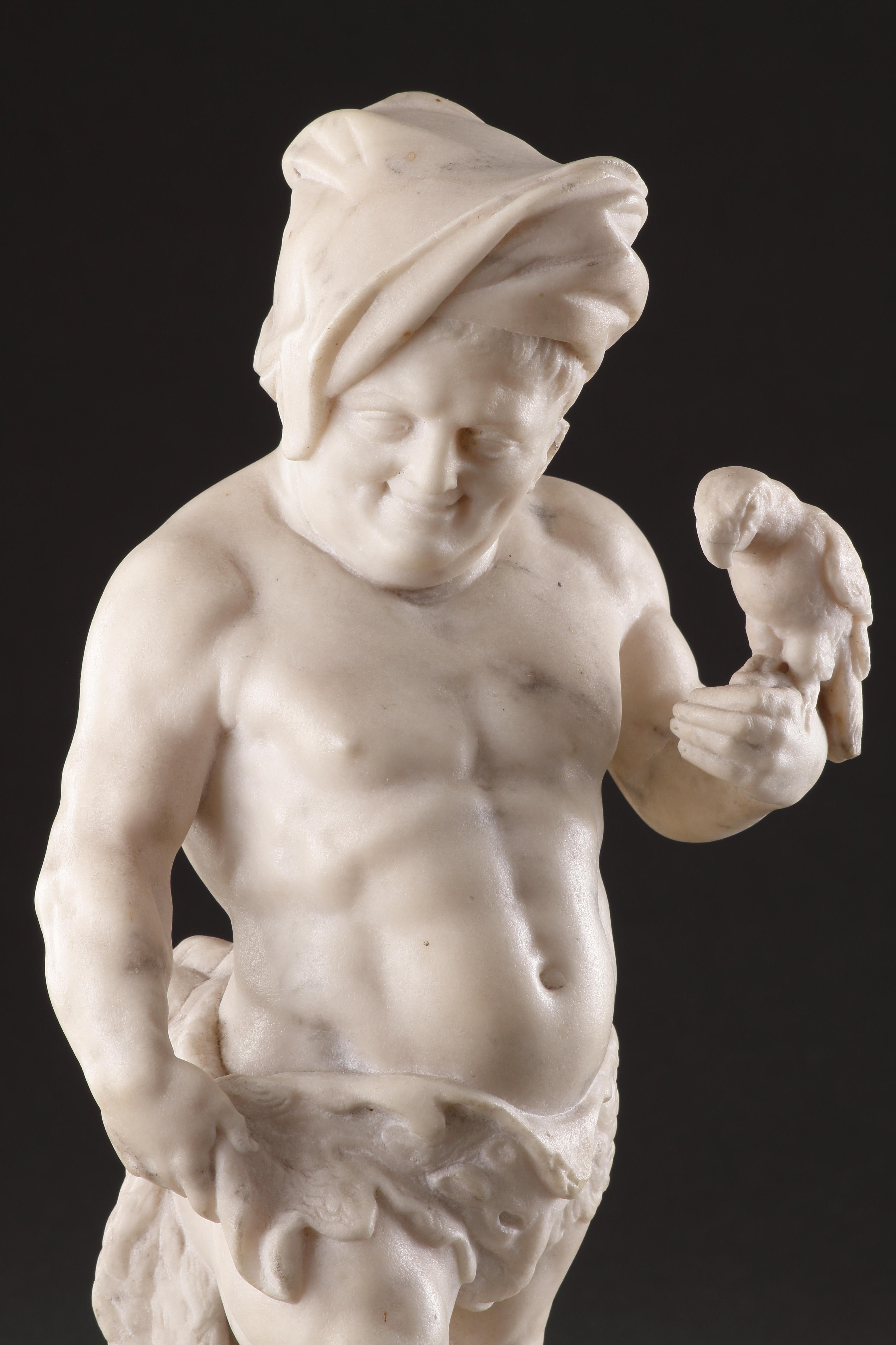 A Superb Pair of Neapolitan Carved Figures of Dwarves For Sale 7