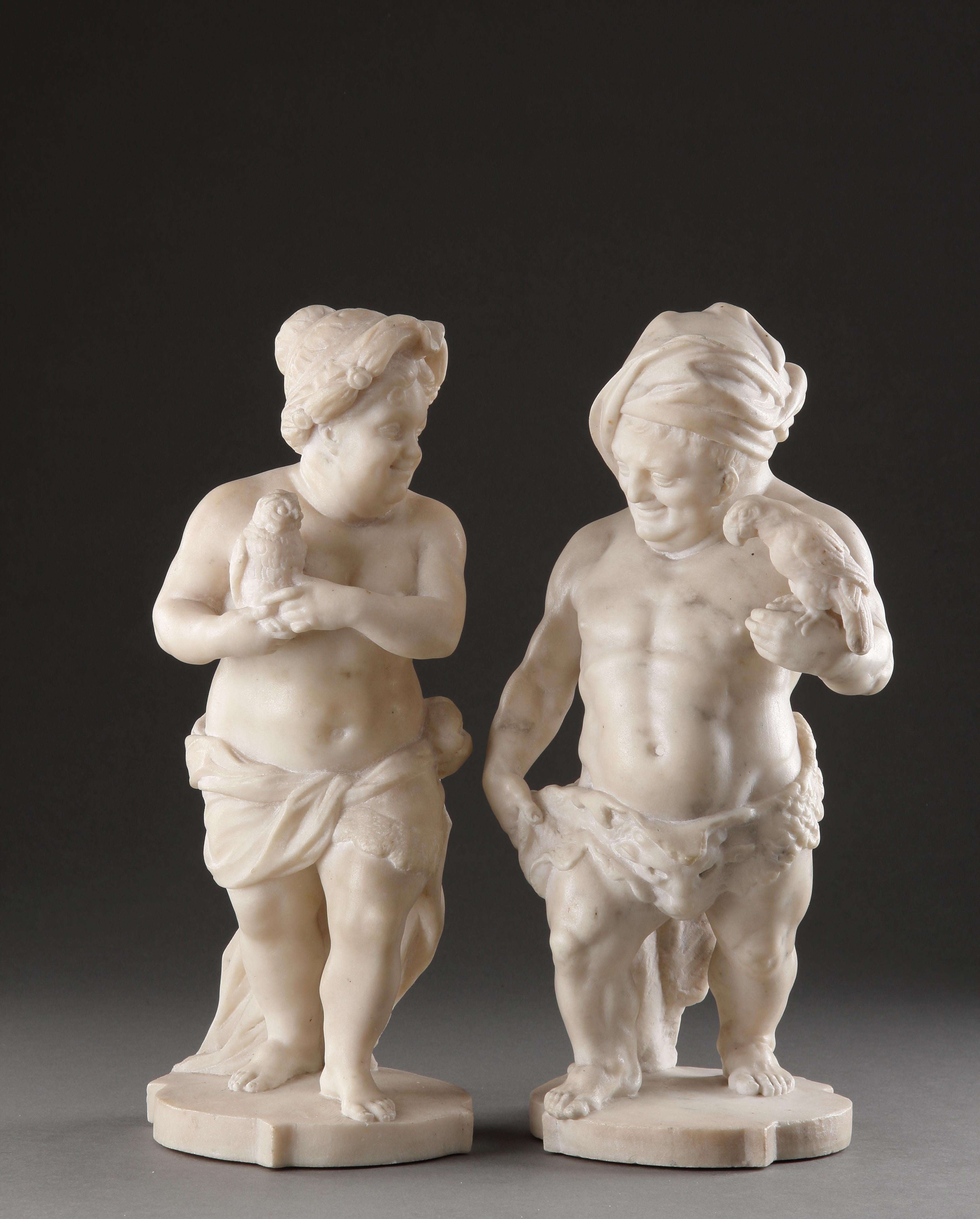 A Superb Pair of Neapolitan Carved Figures of Dwarves For Sale 13