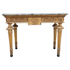 Superb Quality 18th Century Italian Giltwood Console Table
