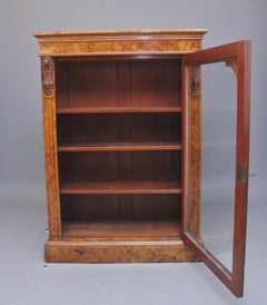 A superb quality 19th Century burr walnut cabinet