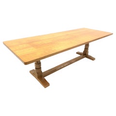 Used Superb Quality Arts & Crafts Mouseman of Kilburn Refectory Dining Table