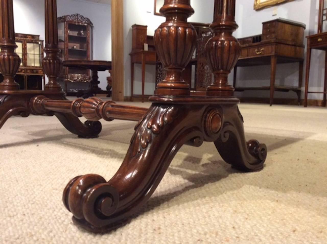 Superb Quality Burr Walnut Victorian Period Fold over Card Table 4