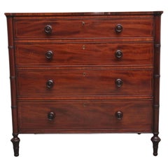 A superb quality early 19th Century Regency mahogany chest of drawers