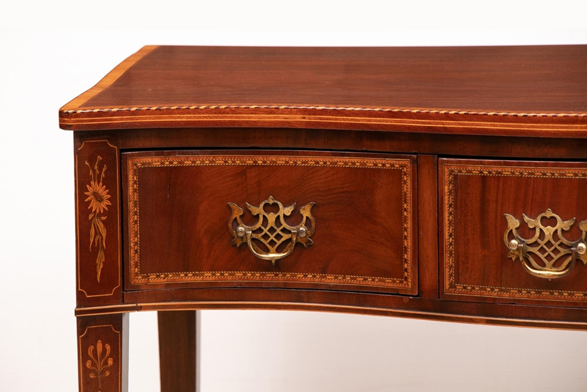 English Superb Quality Sheraton Revival Consul Table, circa 1880