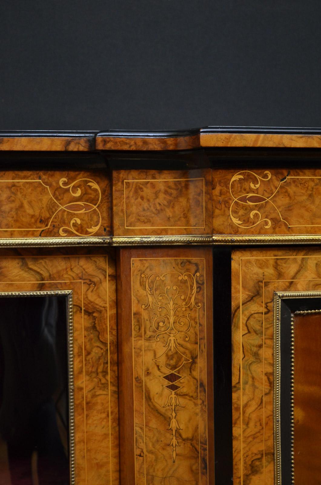 Superb Quality Victorian Credenza In Good Condition In Whaley Bridge, GB