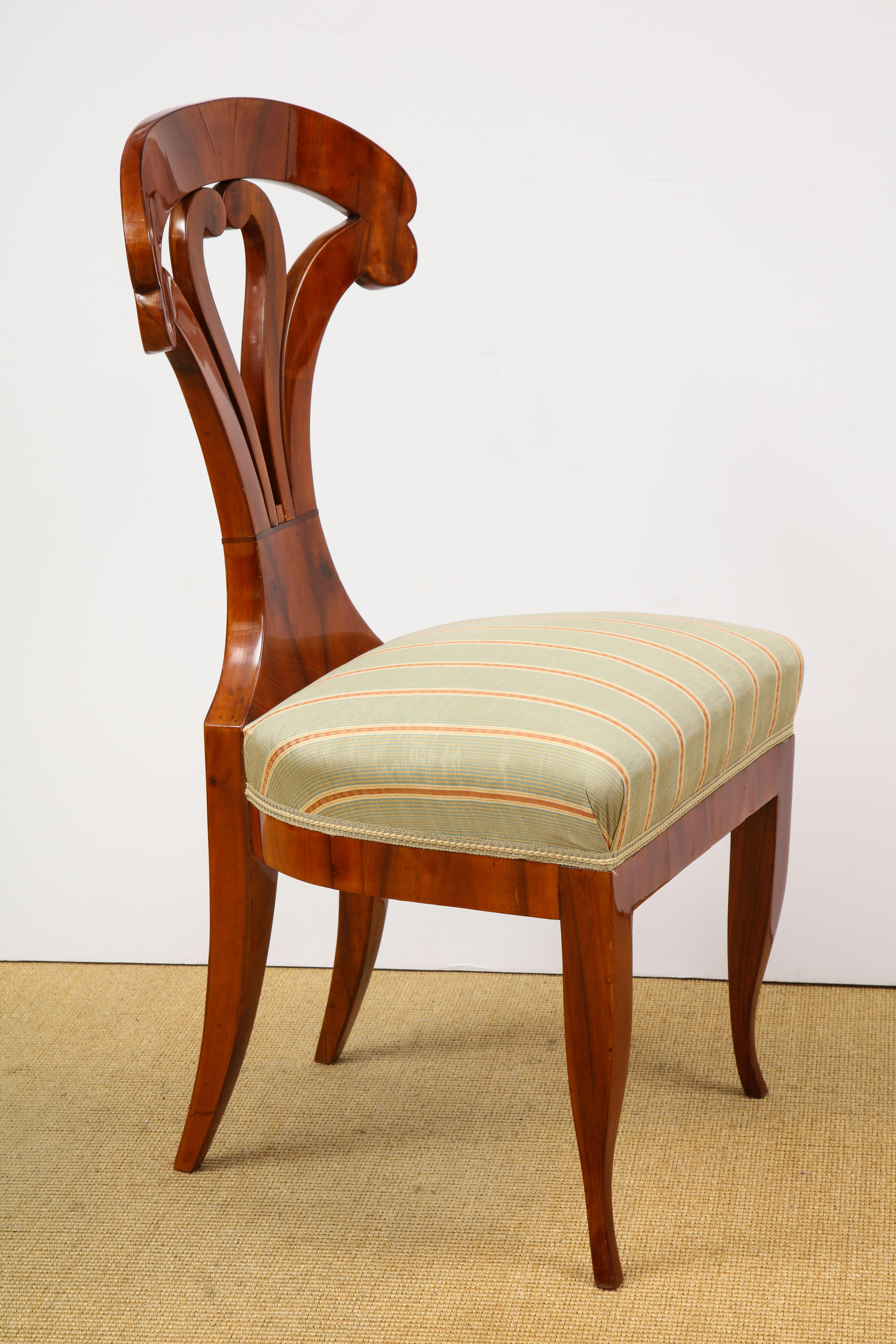 Superb Set of 4 Biedermeier Side Chairs, Attributed to Josef Danhauser 3