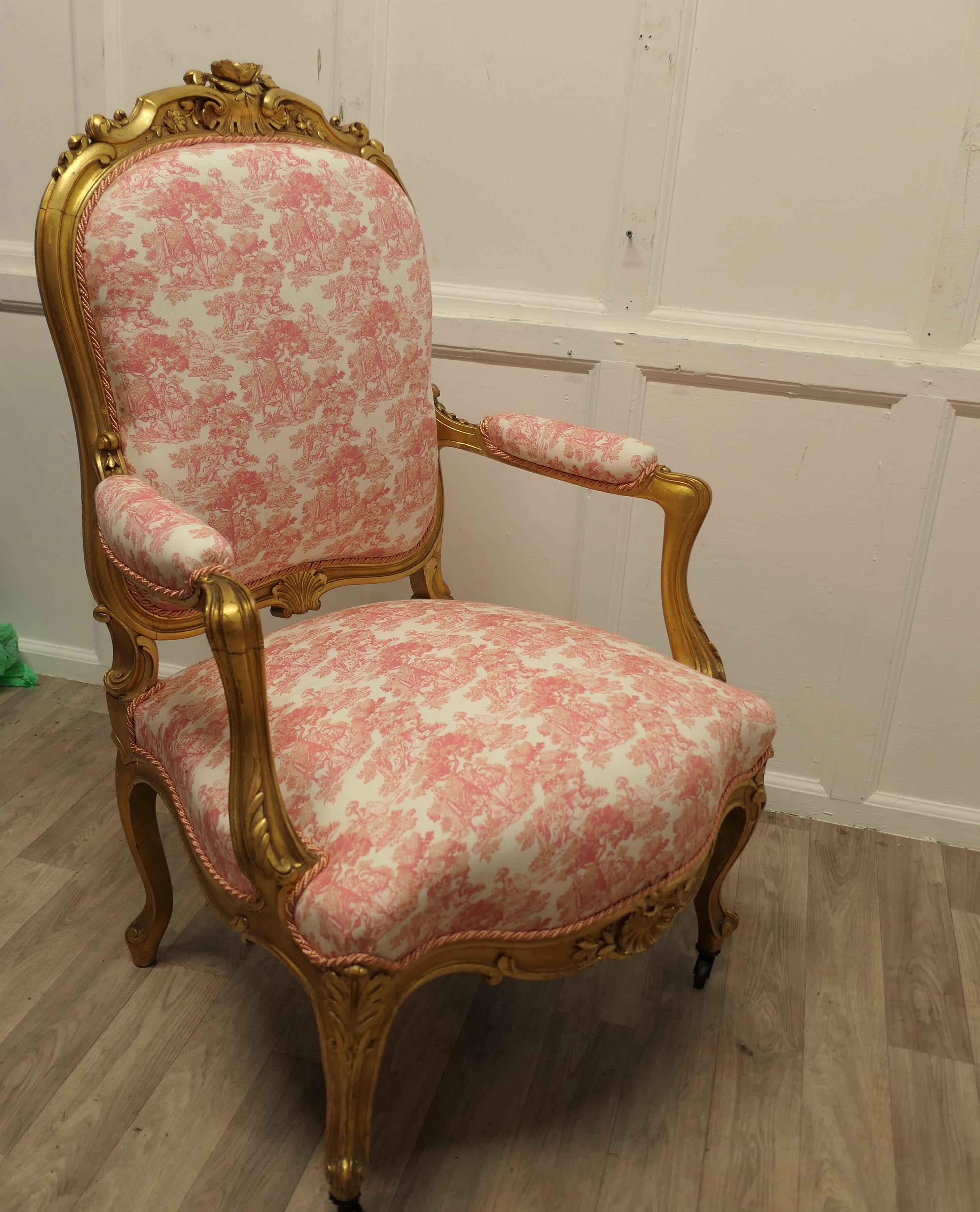 Superbe ensemble de quatre chaises de salon Napoléon III en vermeil en vente 5