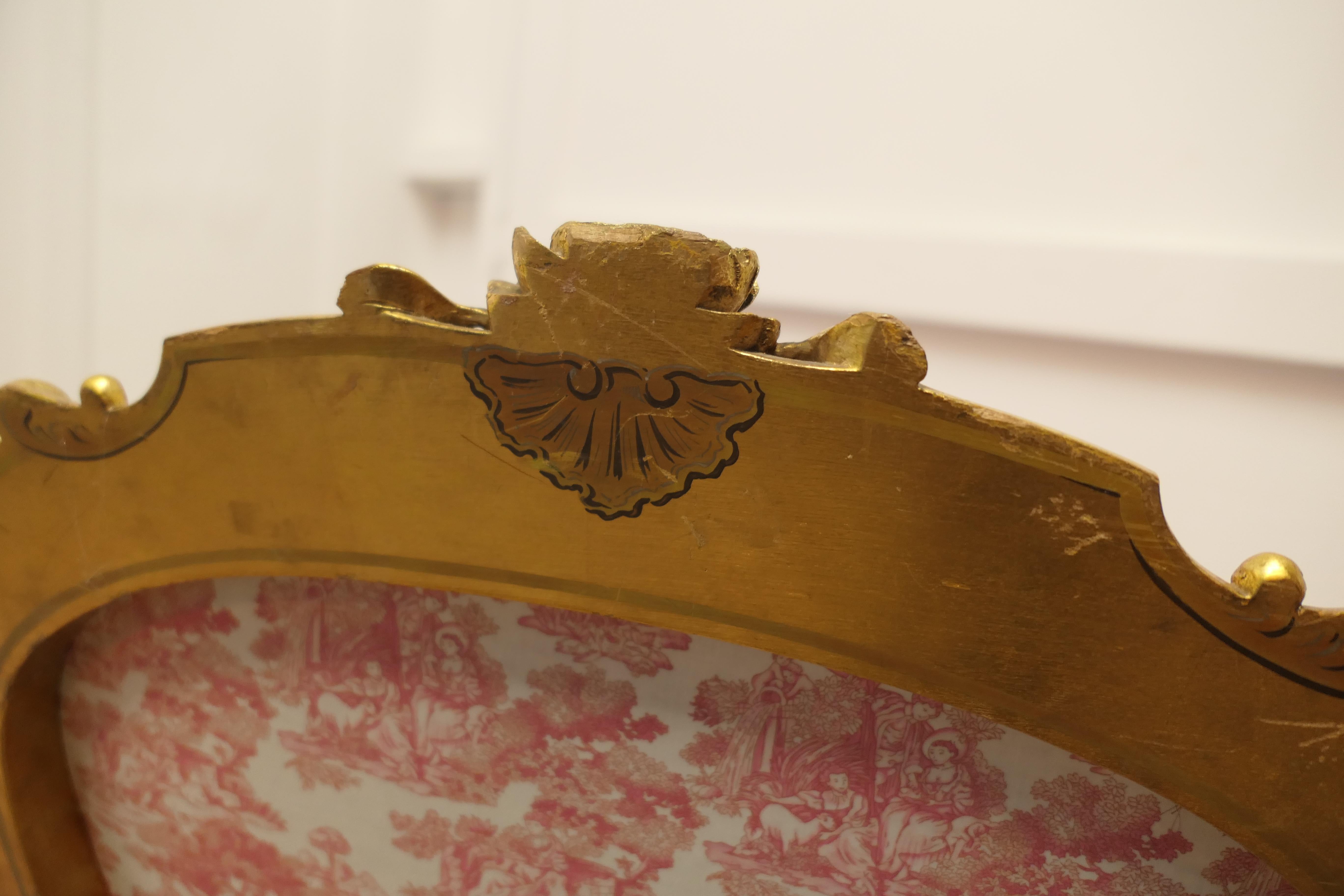 Superbe ensemble de quatre chaises de salon Napoléon III en vermeil en vente 2