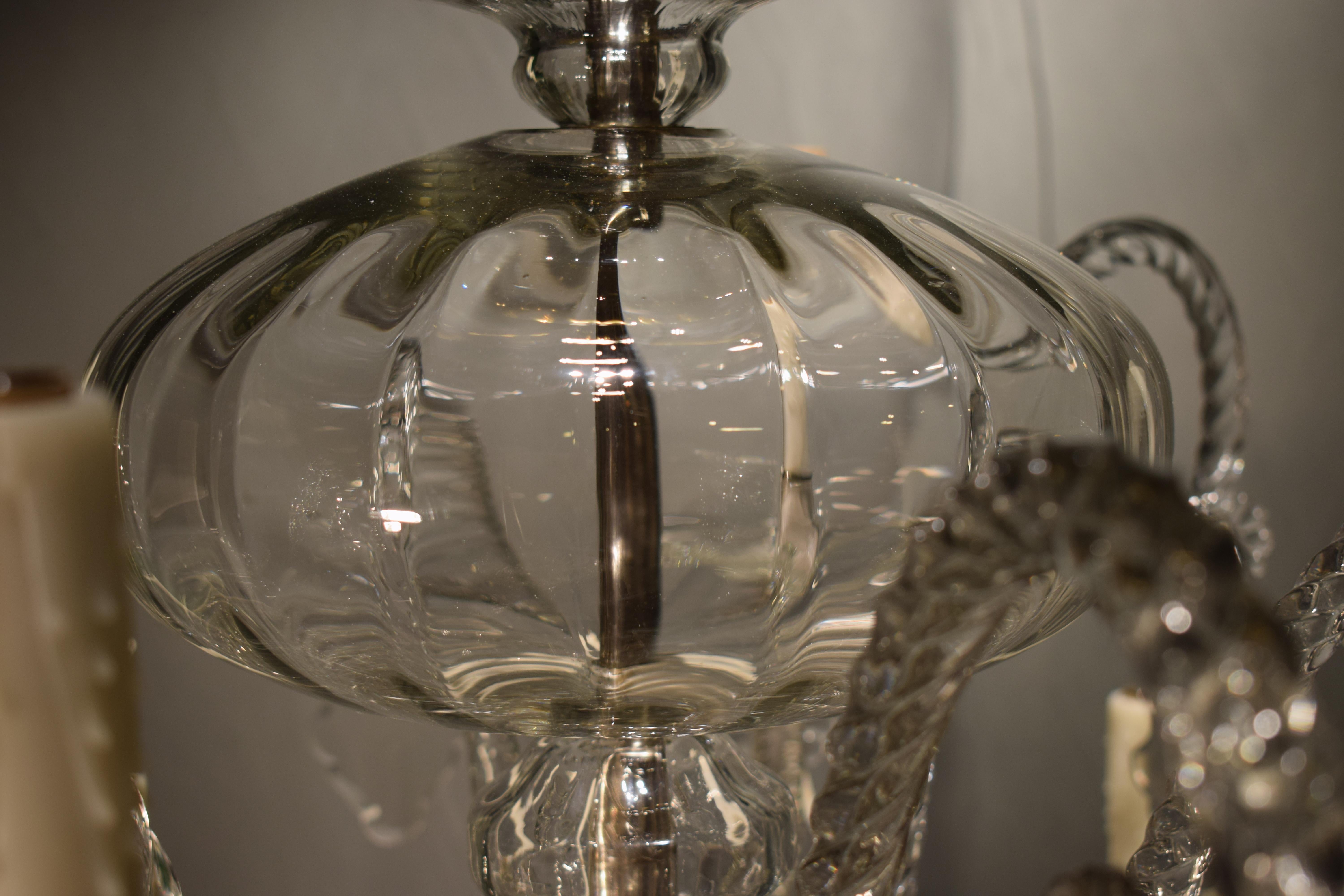 Superb Venetian Glass Chandelier, All Original, circa 1860, 16 Lights 4