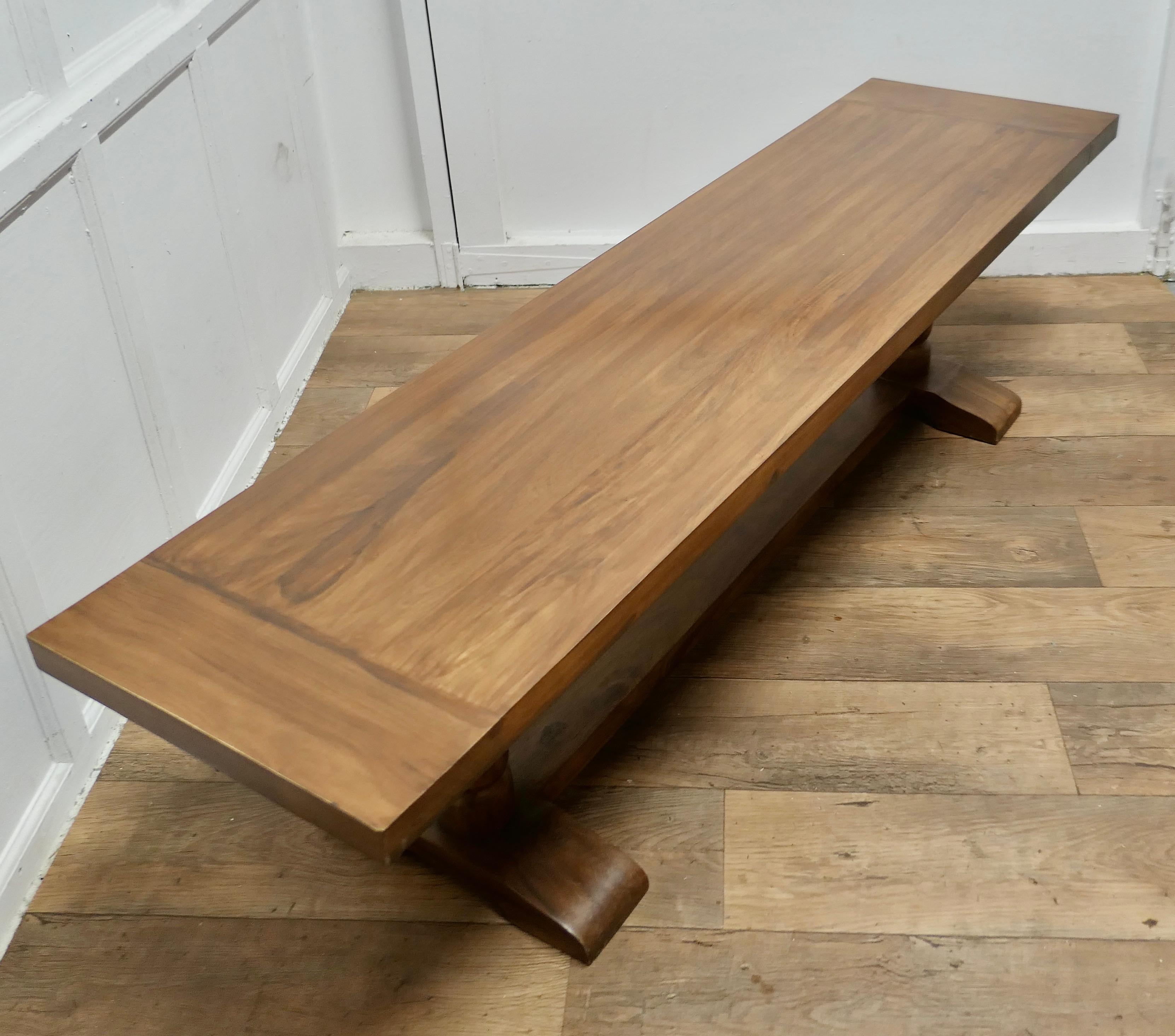 A Superb Very Long Walnut Coffee Table  This is a lovely looking piece  For Sale 1