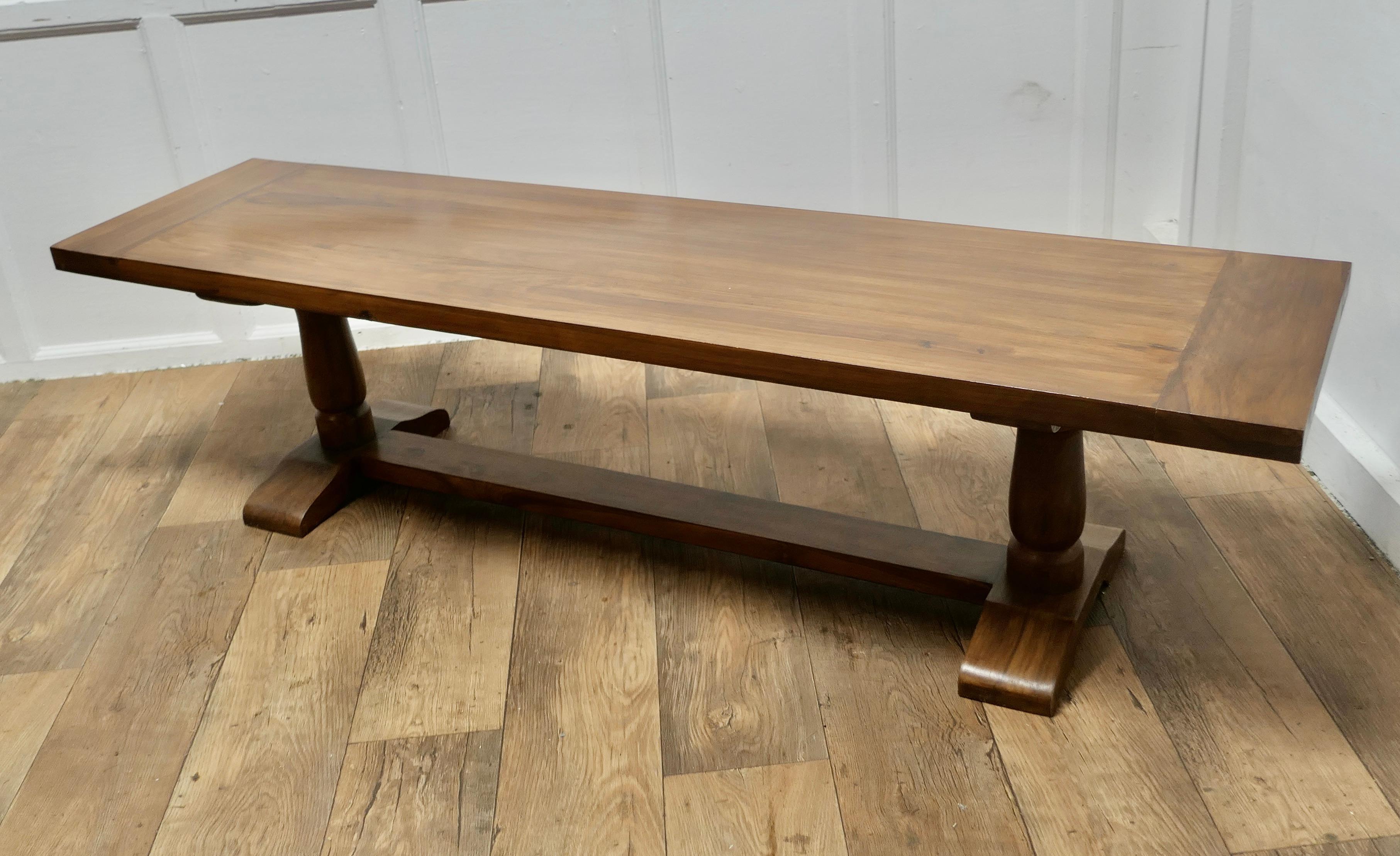 A Superb Very Long Walnut Coffee Table  This is a lovely looking piece  For Sale 2