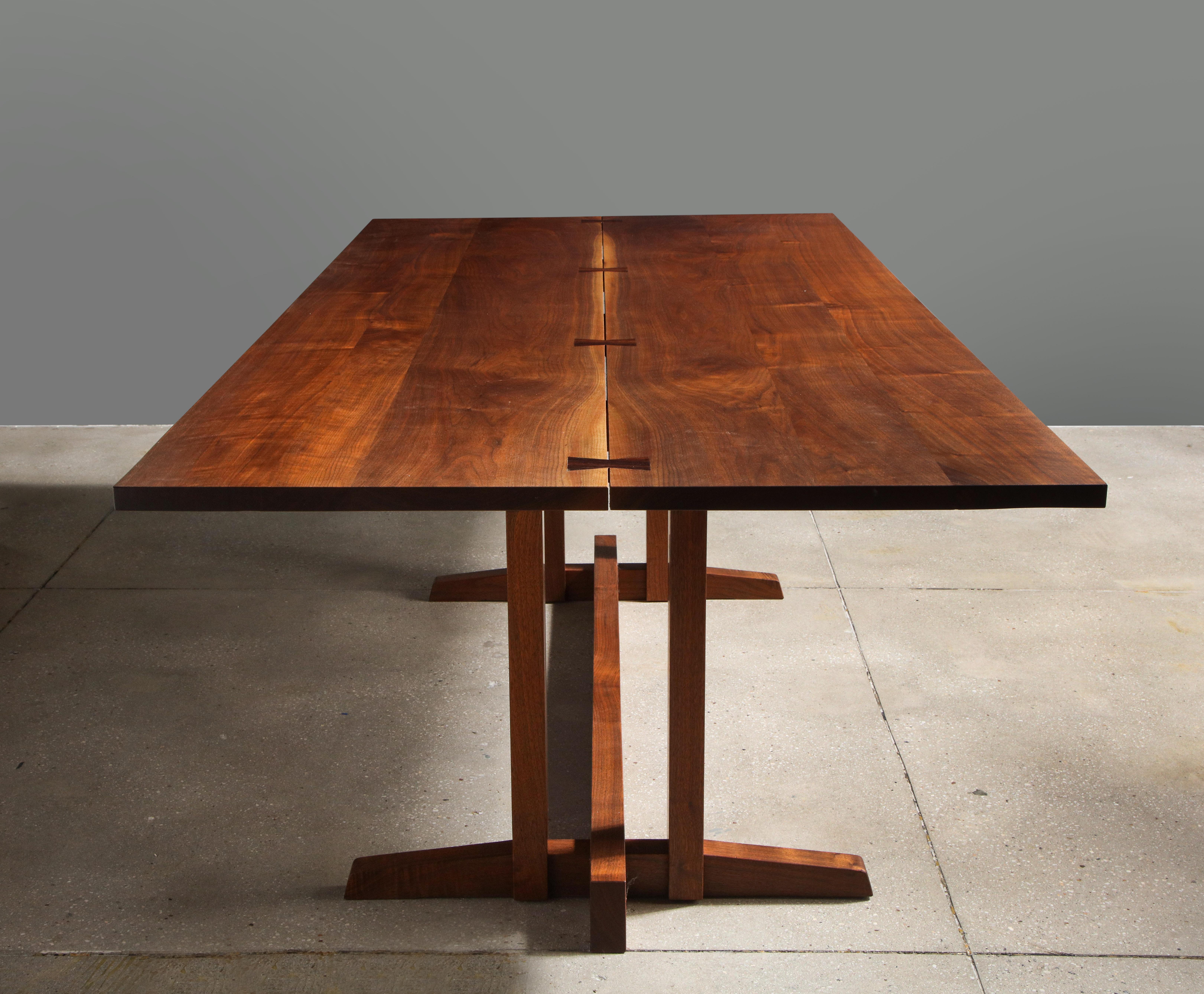 Mid-20th Century Superb Walnut Frenchman’s Cove Dining Table, by George Nakashima, 1967