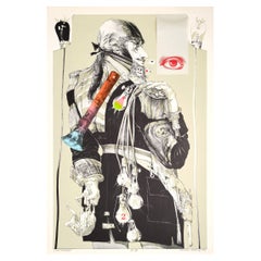 A Surrealist Collage / Lithograph Titled 'Light Brigade' by Robert A. Nelson