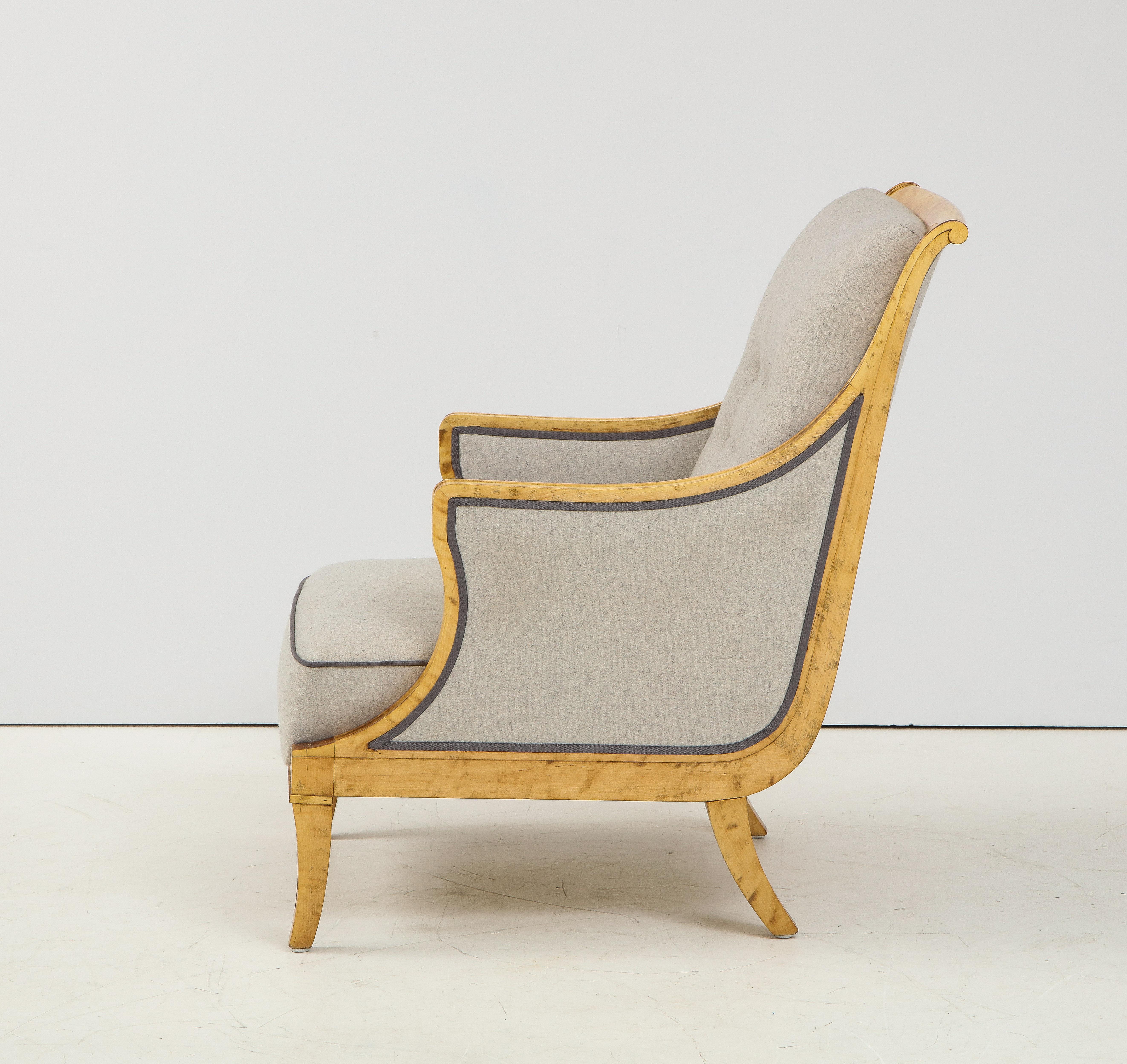 Svenska Möbelfabrikerna Bodafors, Armchair & Footstool, 1920s-30s 2