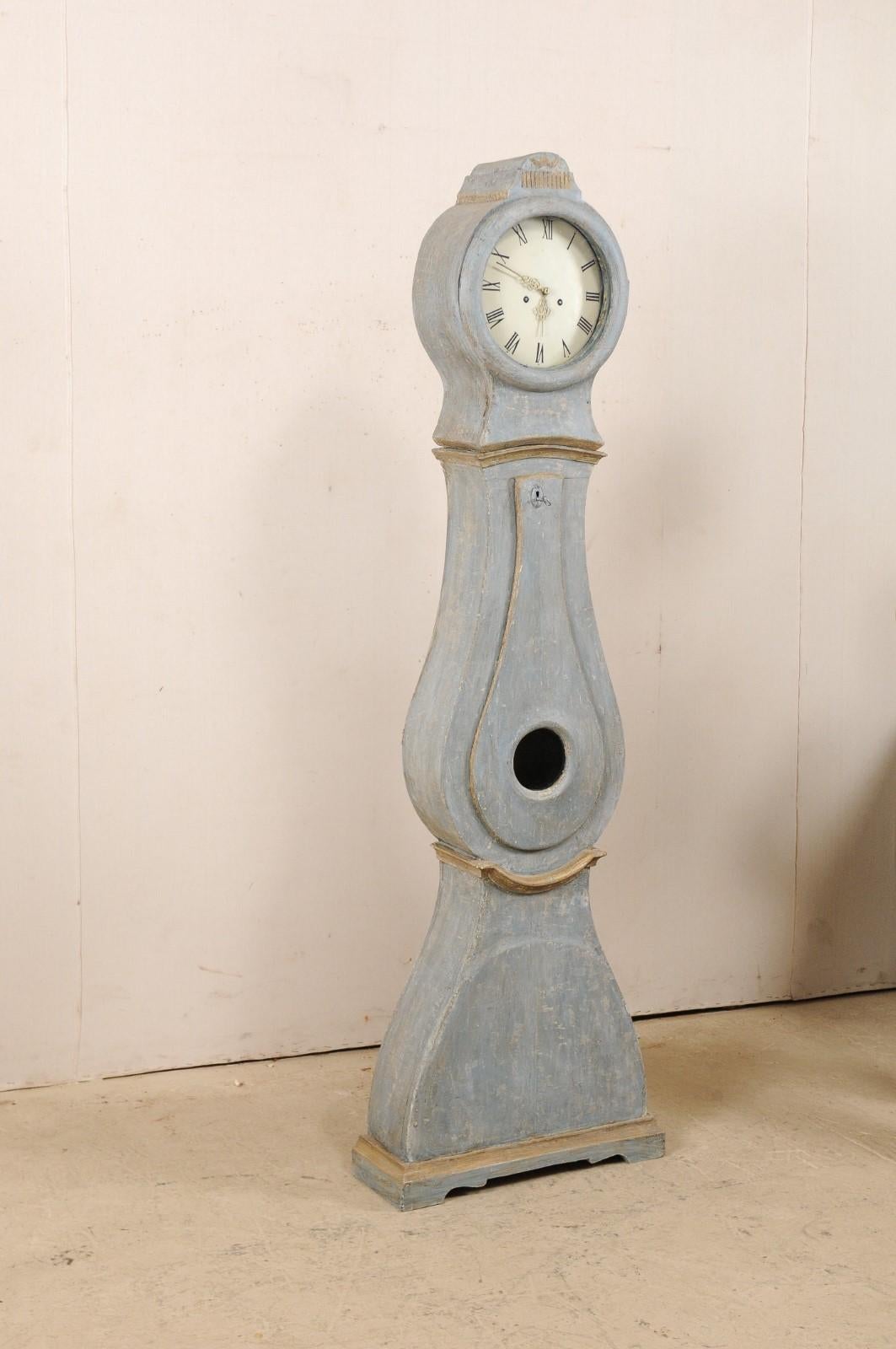 painted floor clock