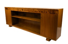 A Swedish Art Deco Low Cabinet with Marquetry Inlay