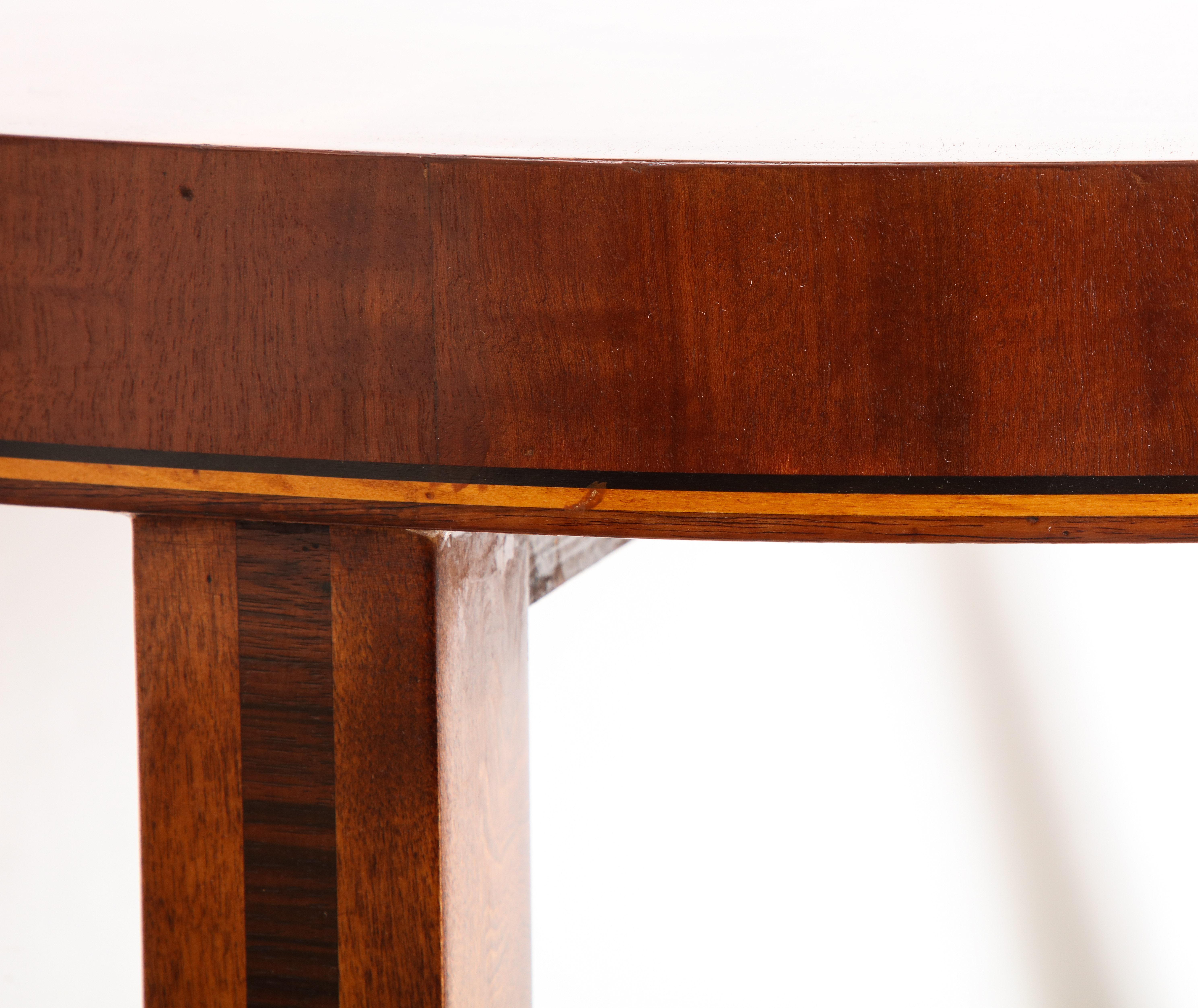 A Swedish Birch and Elmwood Side Table, Circa 1940s For Sale 13