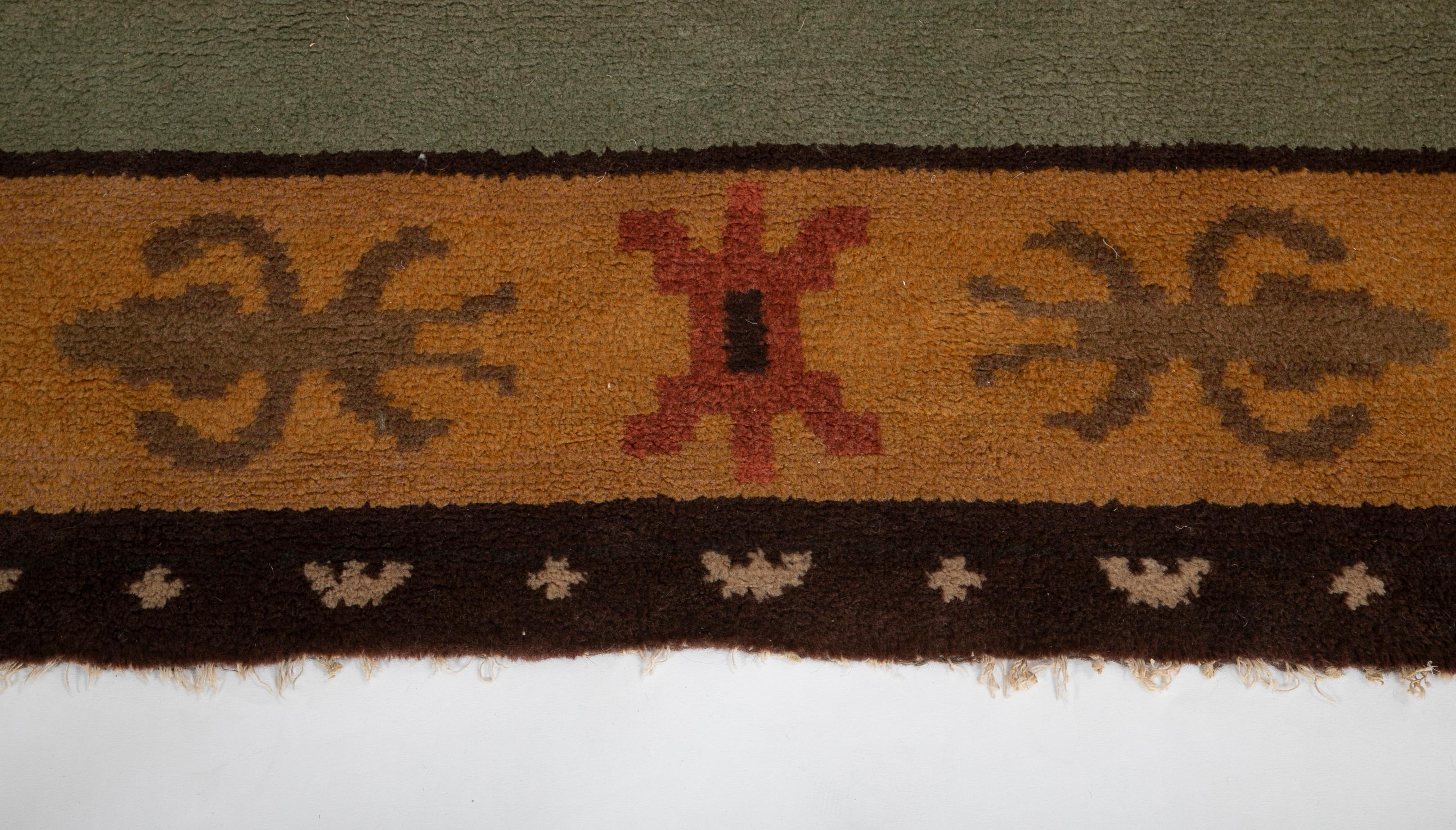 Swedish Carpet Signed E.O., 1933 For Sale 5