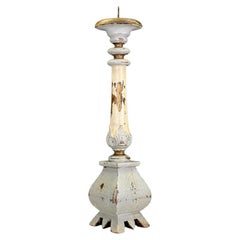 Ein schwedischer geschnitzter Holzleuchter, CIRCA 1870