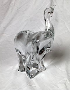 A Swedish Crystal Elephant, Circa 1970's