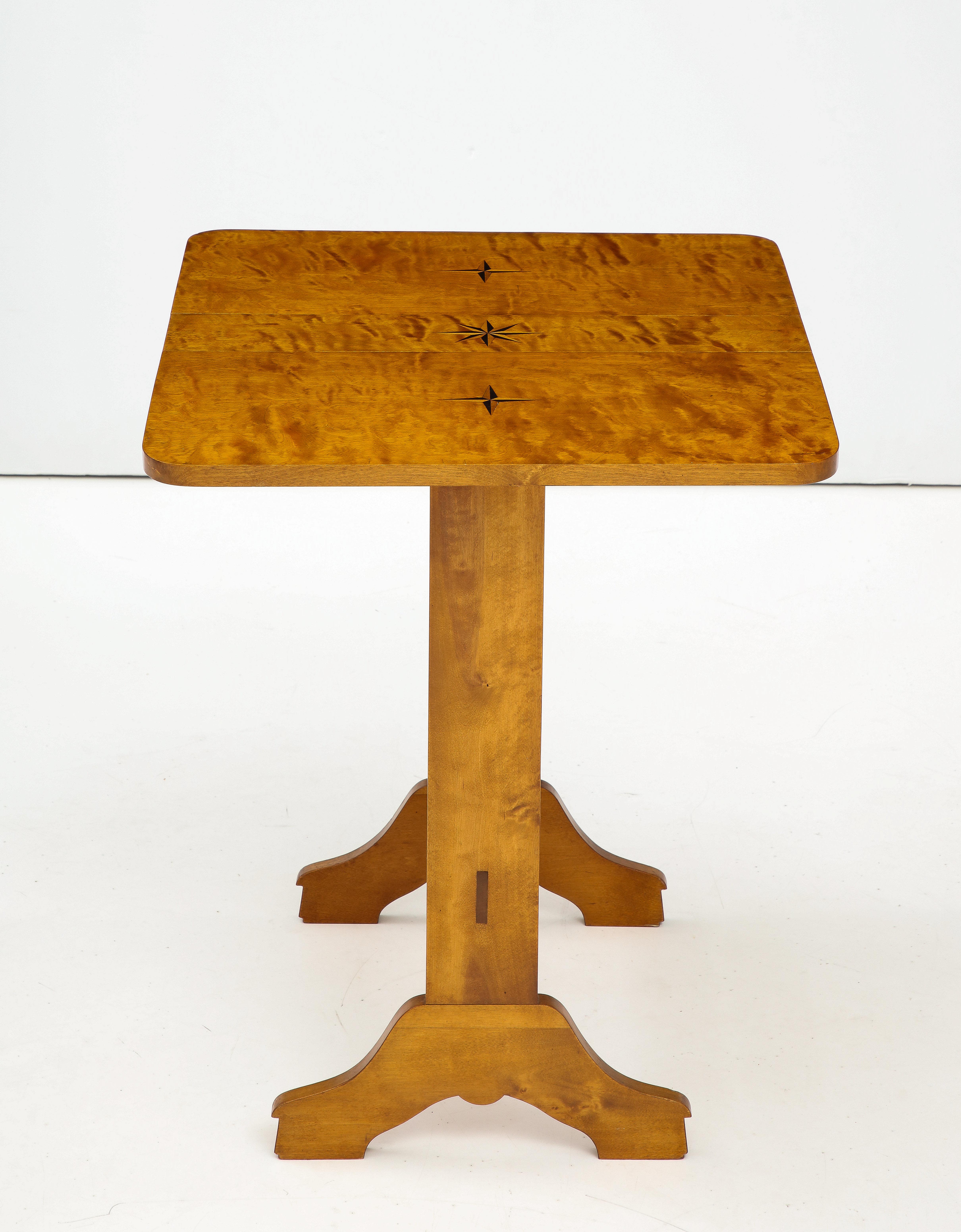 A Swedish Deco Birch Drop-leaf Table, circa 1930s For Sale 6