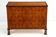 Swedish Elm and Elm Root Commode by Erik Chambert, circa 1940s