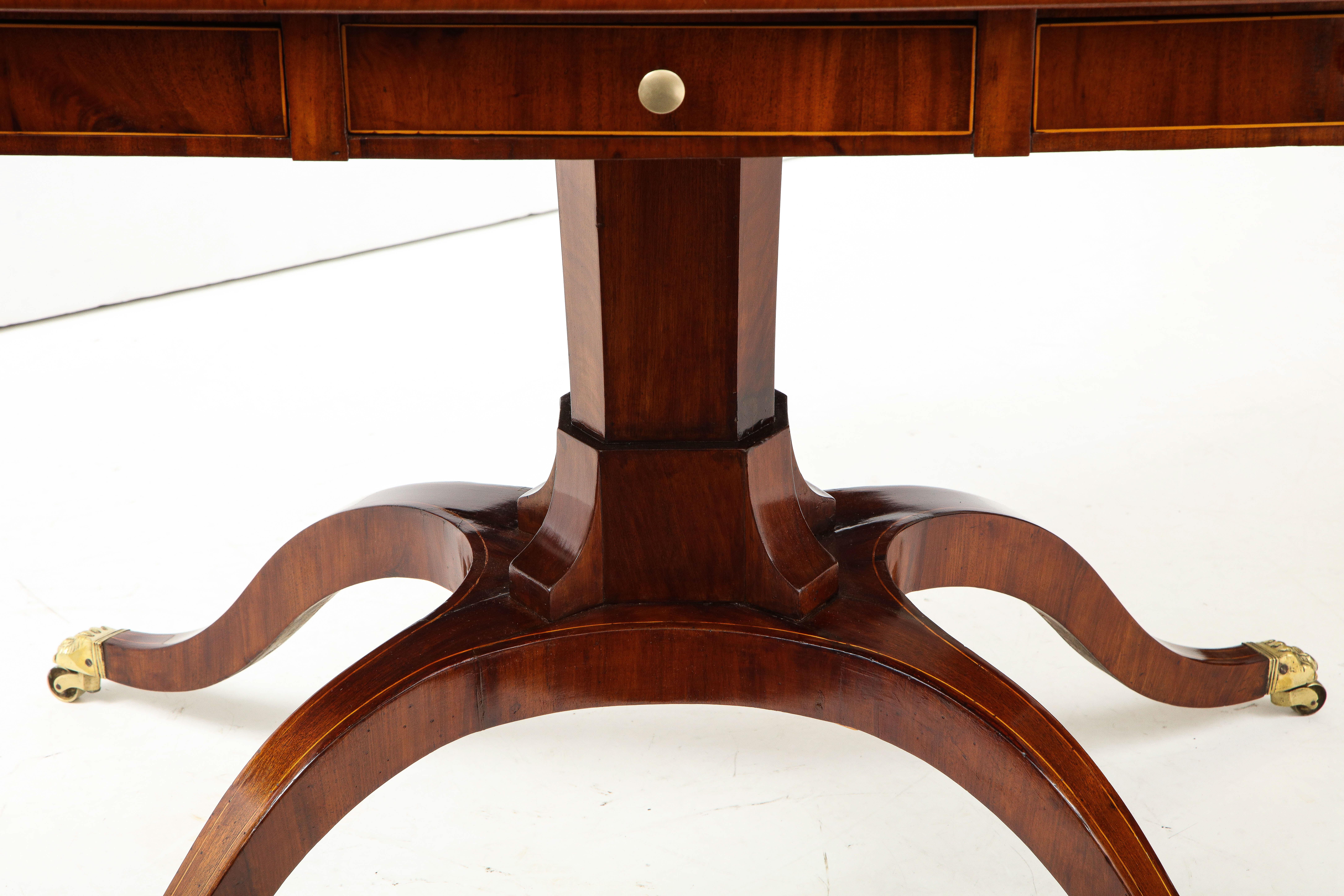 Swedish Empire Mahogany Sofa Table, circa 1820s 7