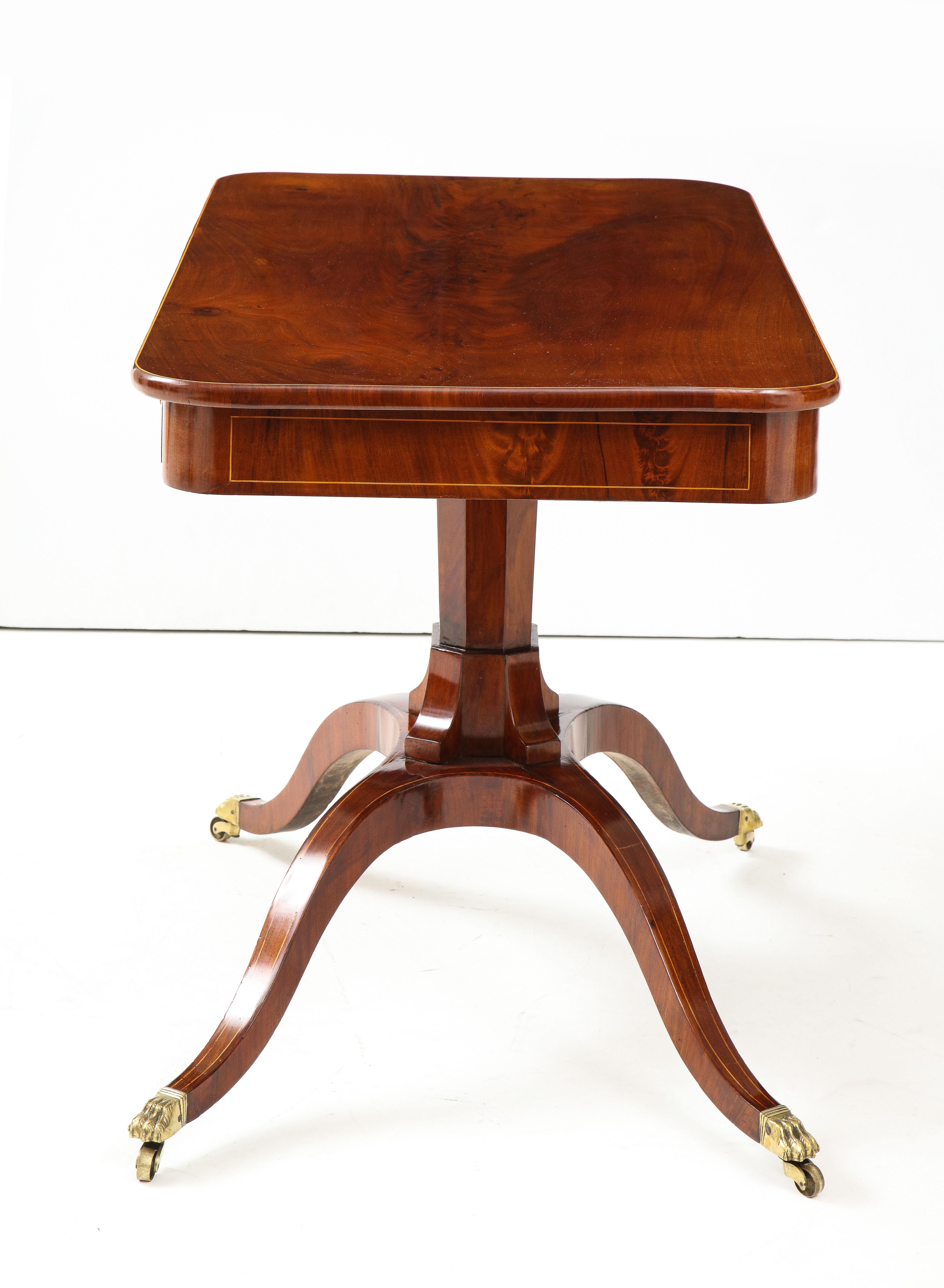 Swedish Empire Mahogany Sofa Table, circa 1820s 8