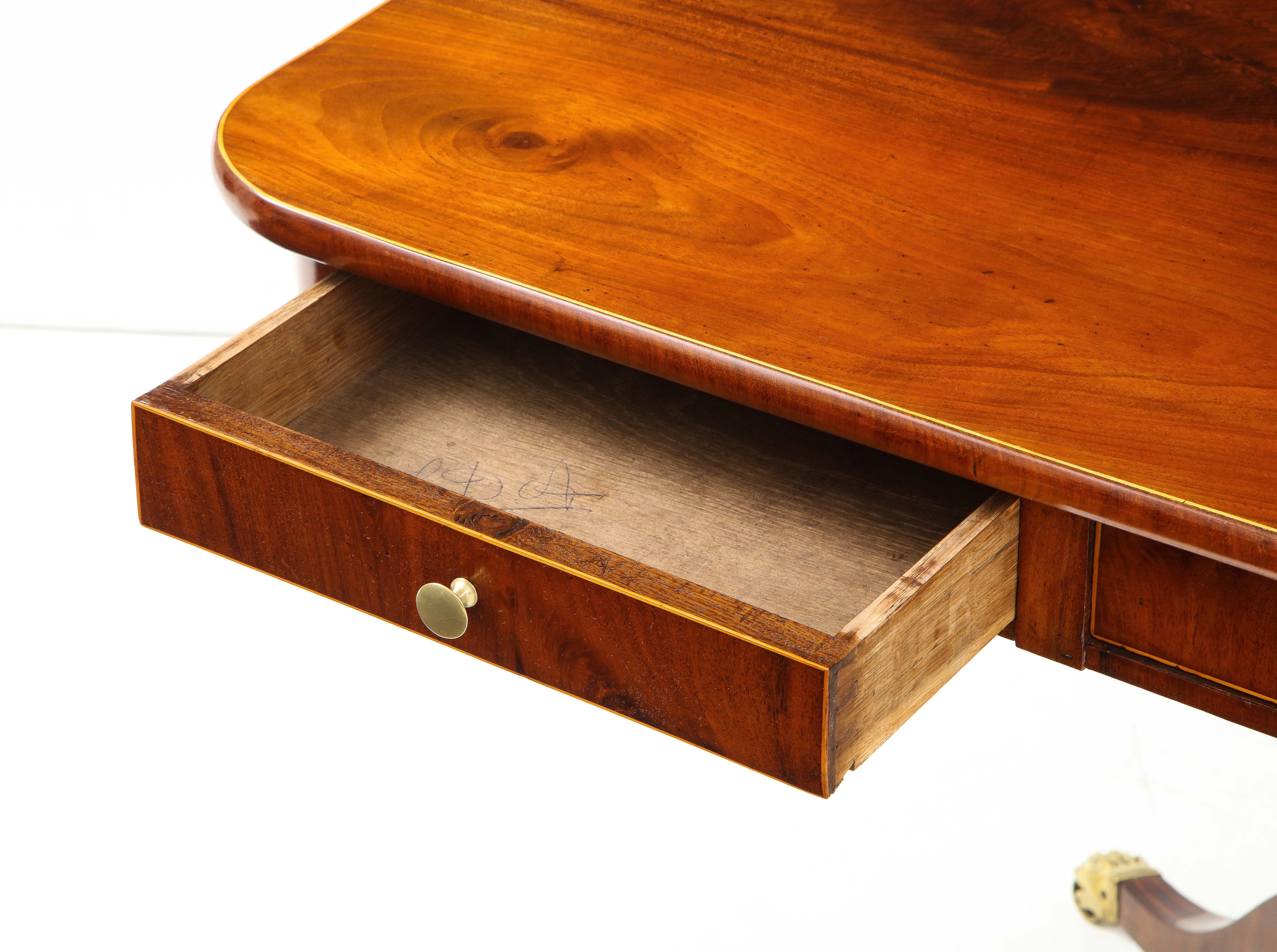 Swedish Empire Mahogany Sofa Table, circa 1820s 13