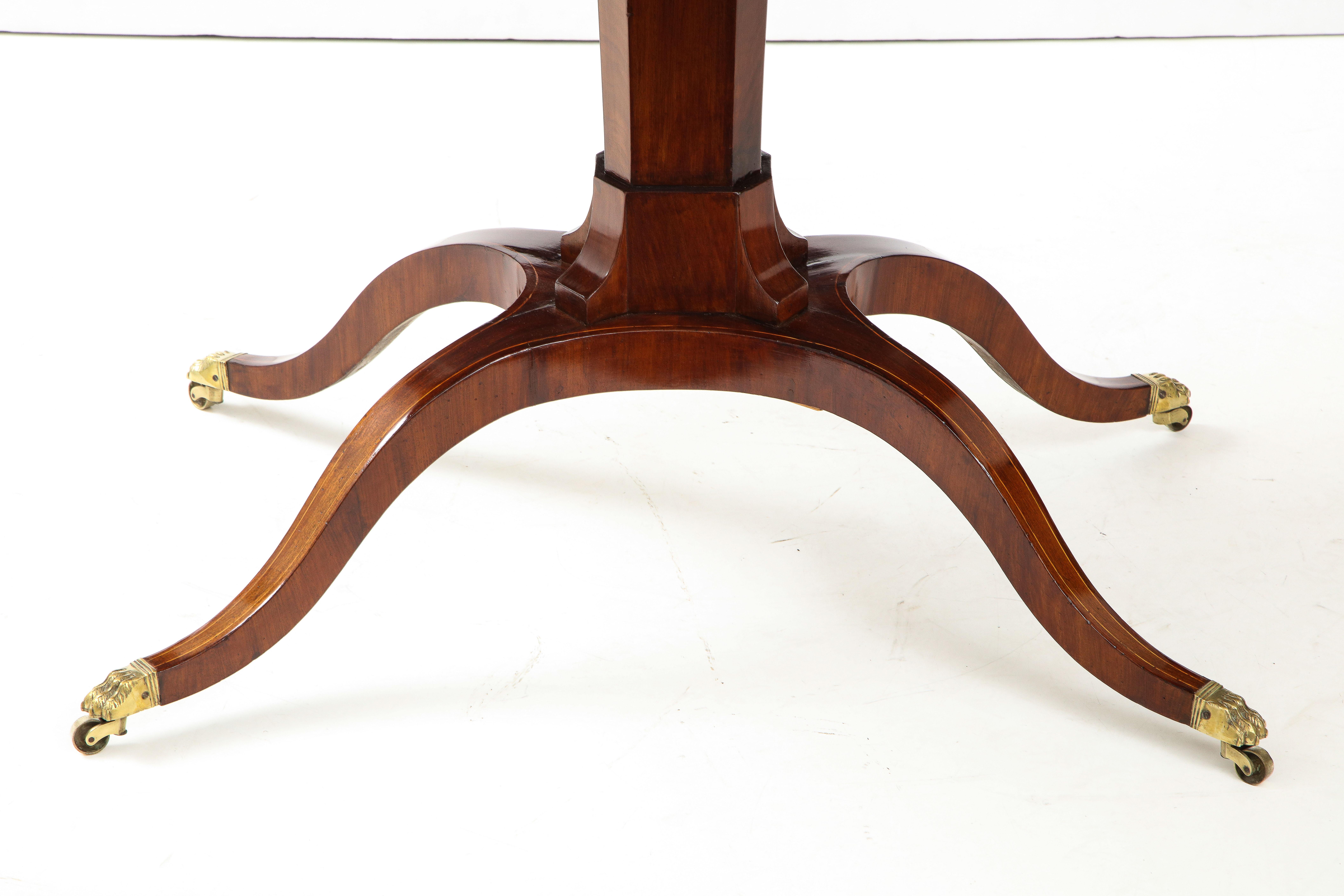 Swedish Empire Mahogany Sofa Table, circa 1820s 4