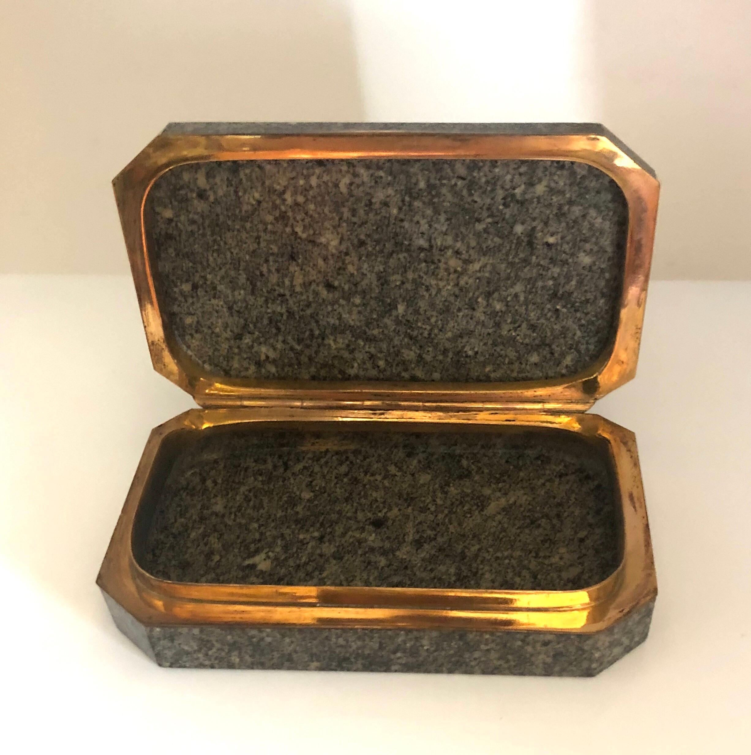 Neoclassical A Swedish Gilt-Bronze Mounted Snuff Box, Early 19th Century
