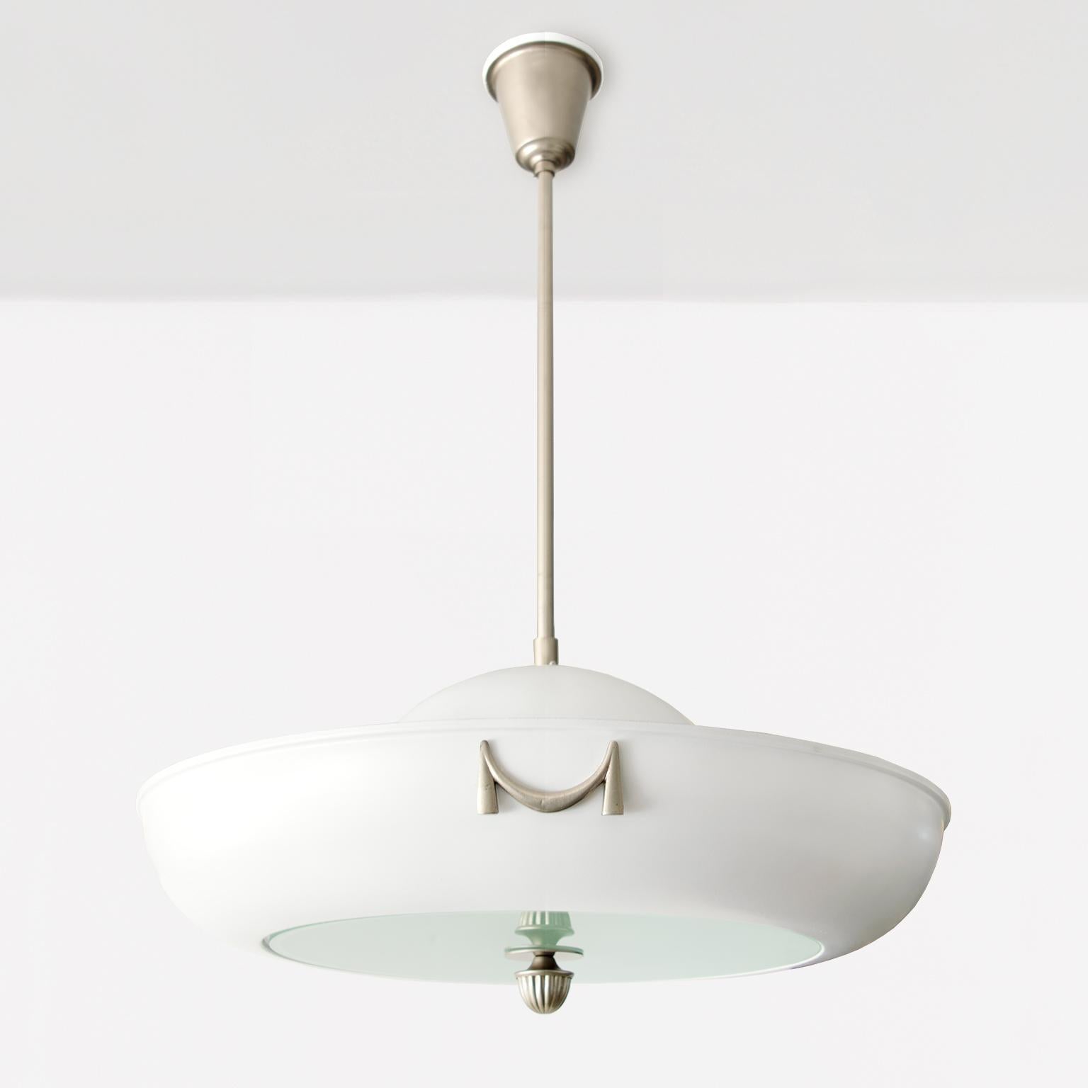 Laqué Lustre suédois Grace/Art déco à 7 têtes, fabriqué par ASEA, 1930 en vente