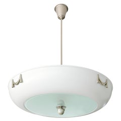 A Swedish Grace / Art Deco 7 light domed chandelier made by ASEA, 1930