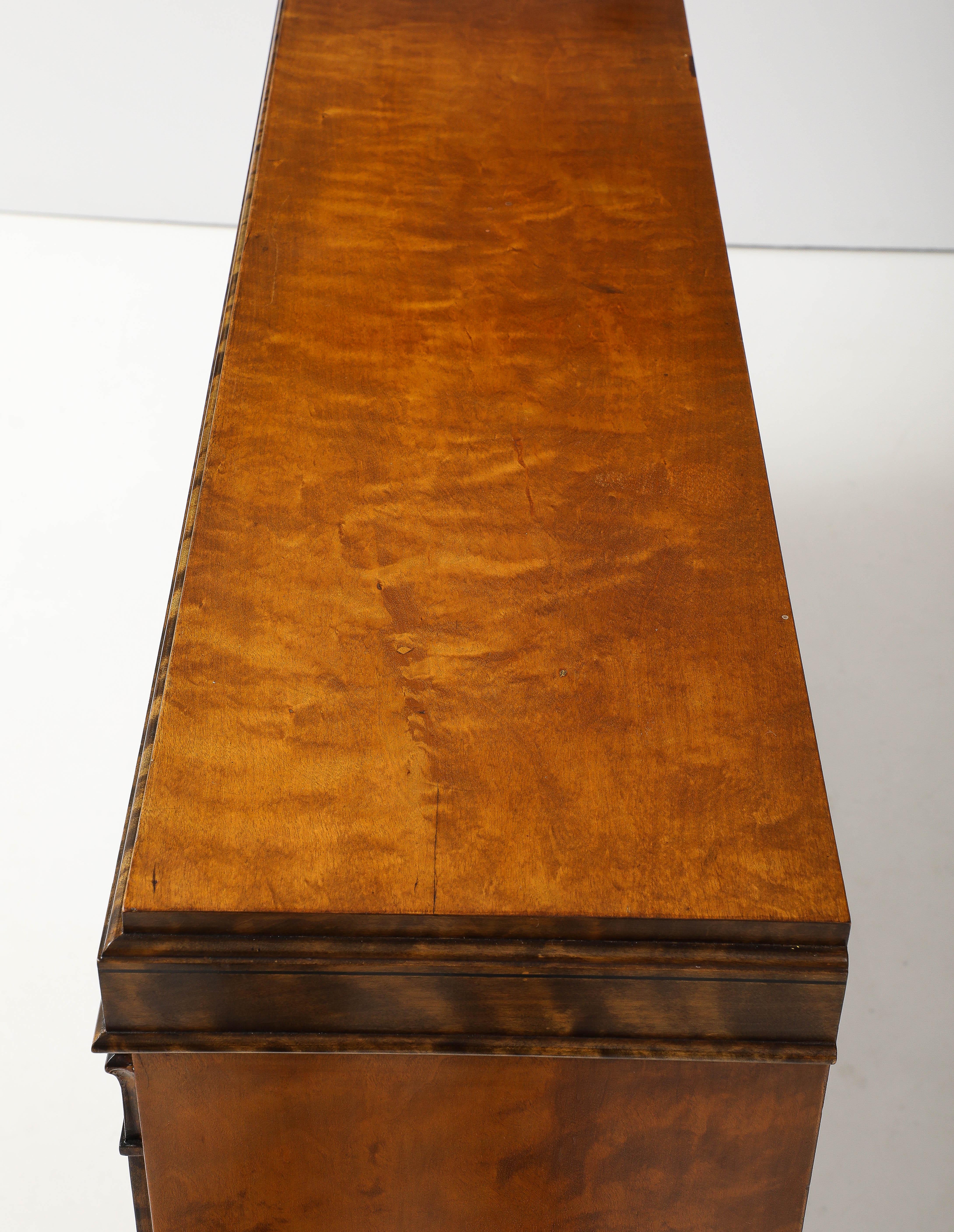A Swedish Grace Birchwood Open Bookcase, Circa 1940s 5