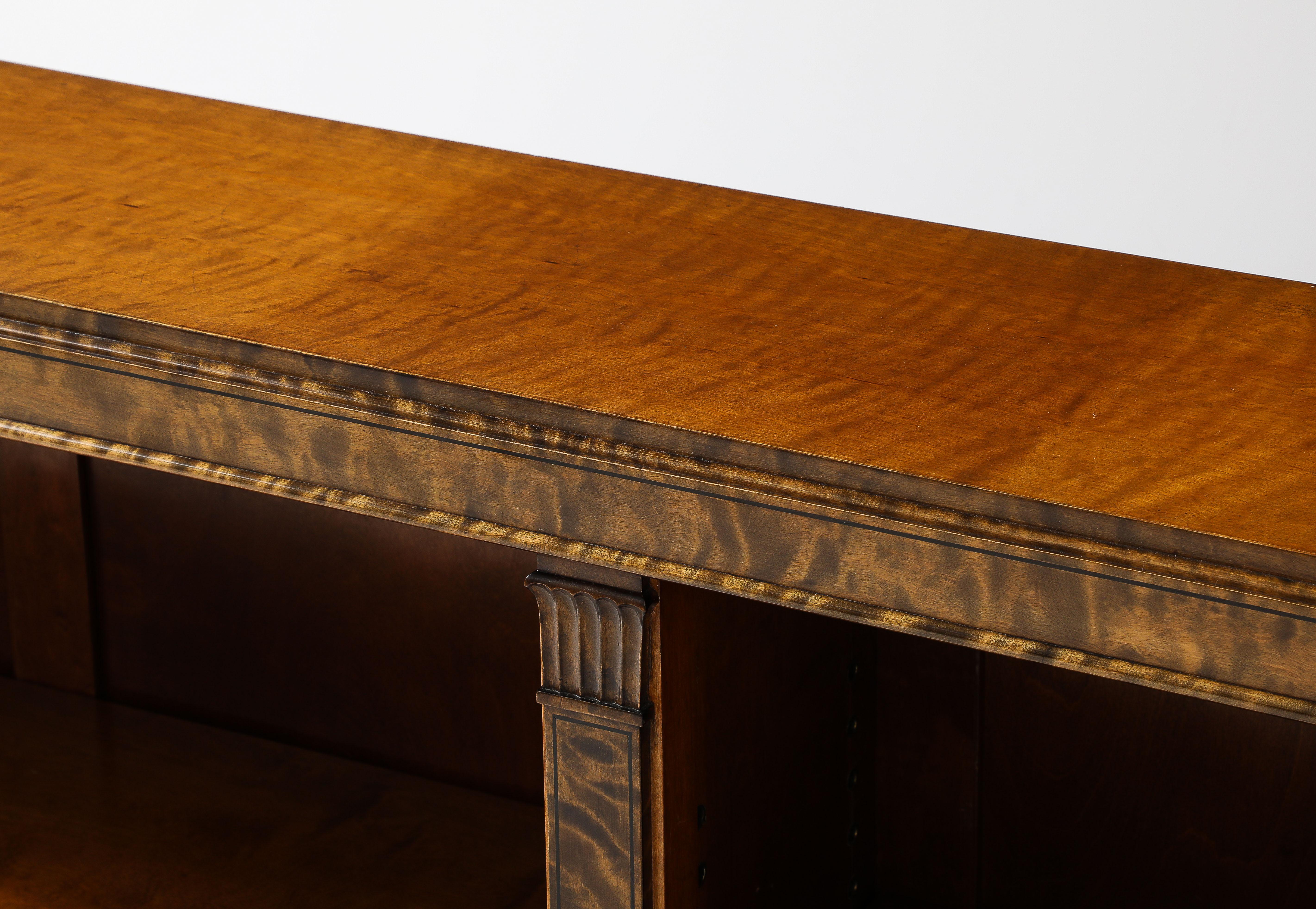 A Swedish Grace Birchwood Open Bookcase, Circa 1940s 11