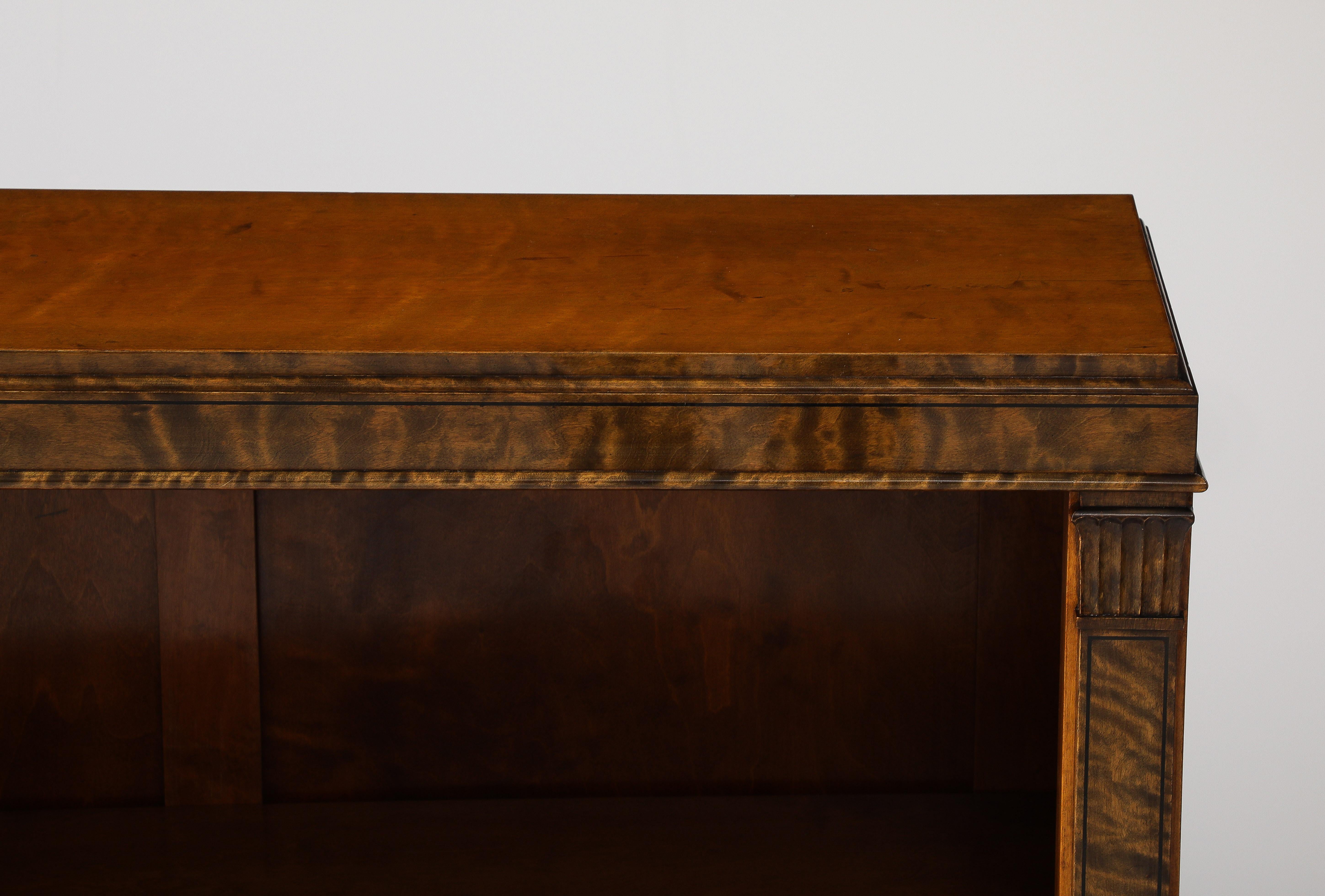 A Swedish Grace Birchwood Open Bookcase, Circa 1940s 12