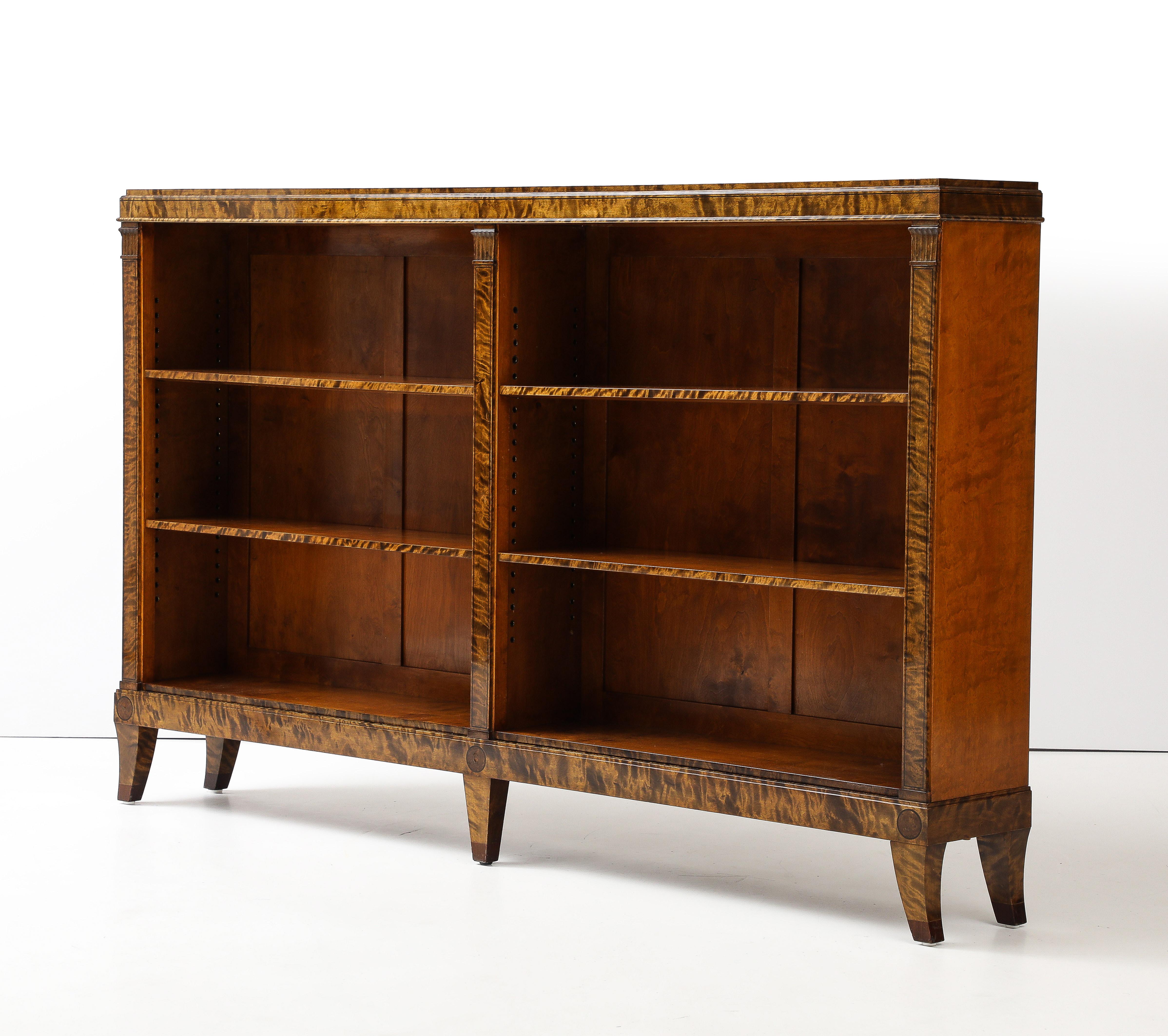 Scandinavian Modern A Swedish Grace Birchwood Open Bookcase, Circa 1940s
