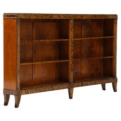 A Swedish Grace Birchwood Open Bookcase, Circa 1940s
