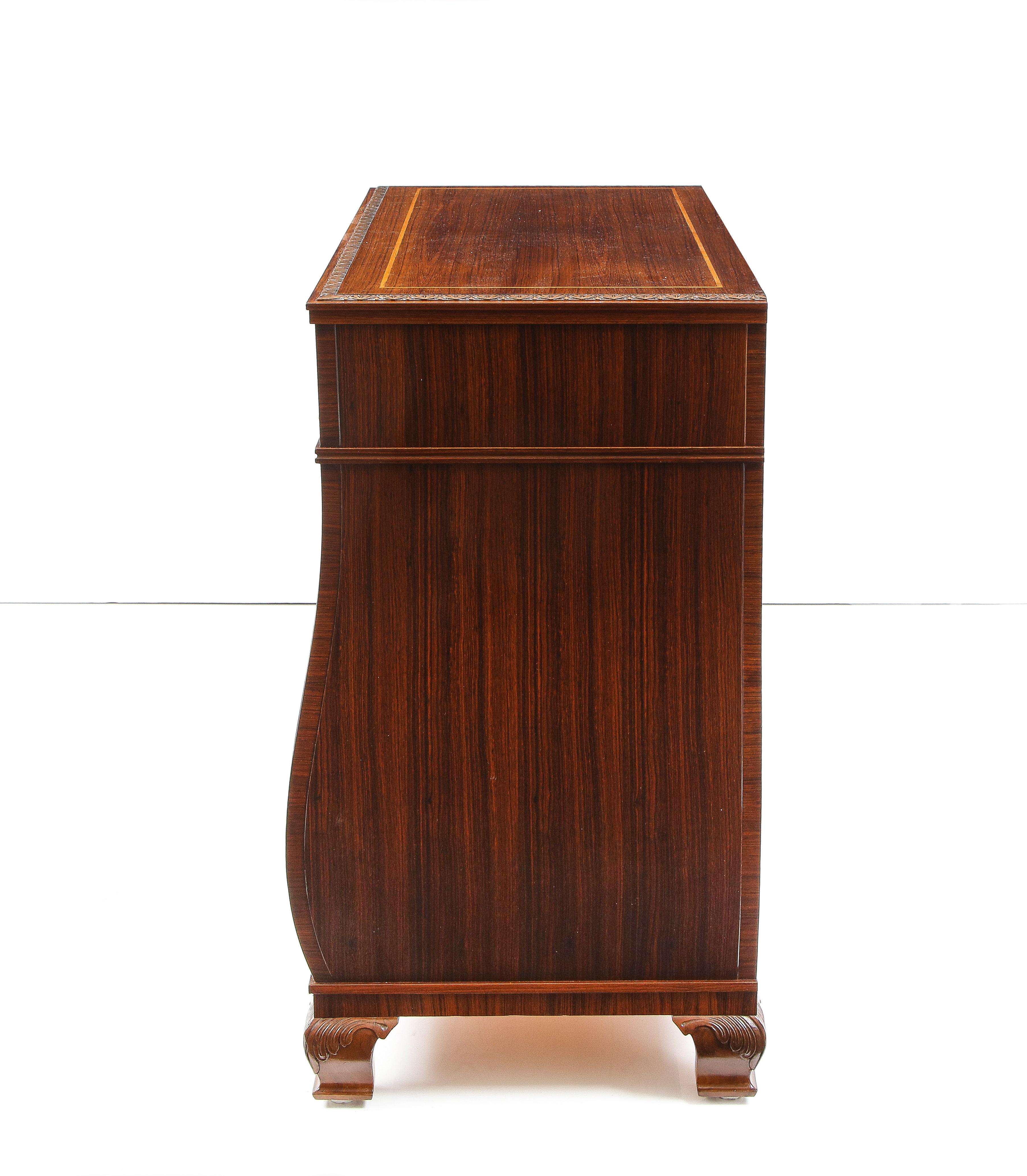Swedish Grace Fruitwood Inlaid Rosewood Chest of Drawers, Circa 1930-40 4